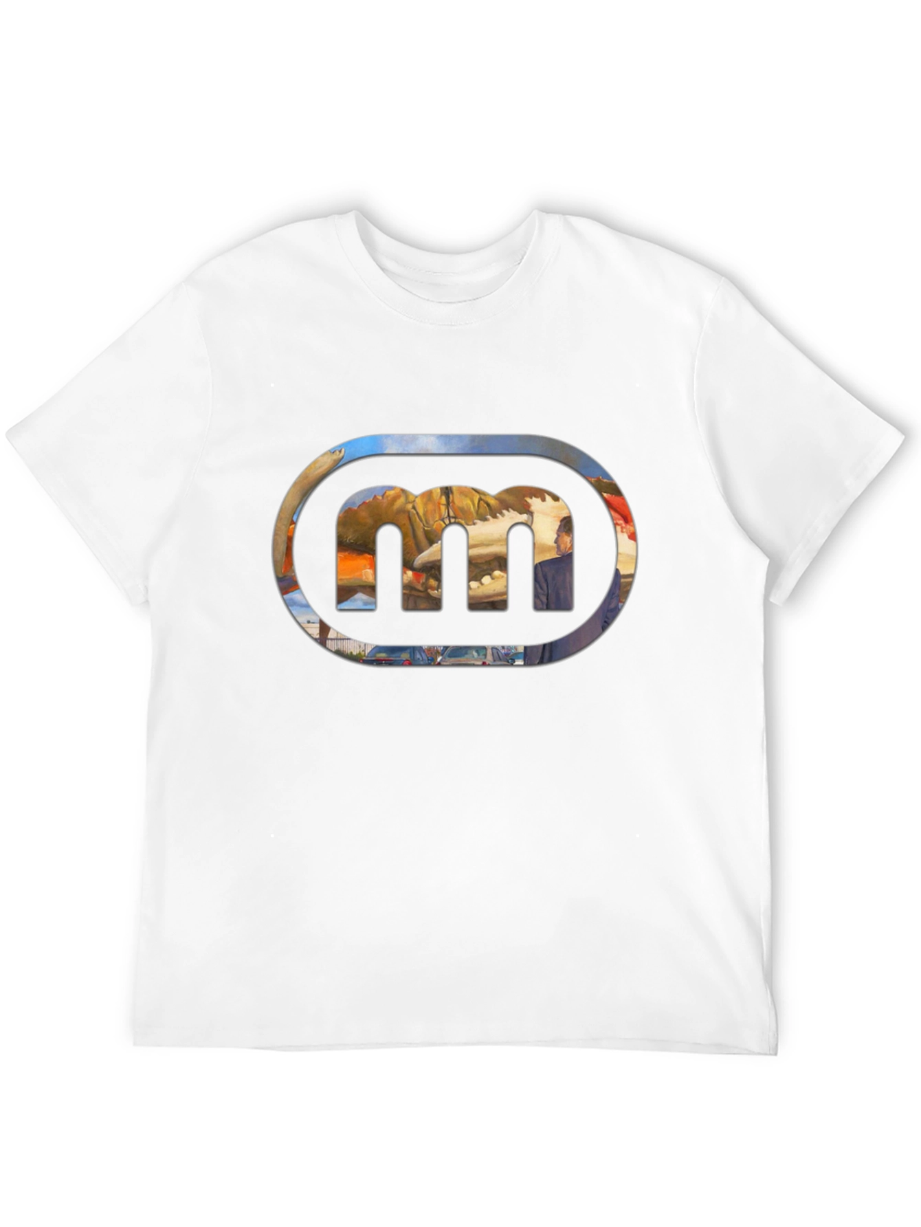 Black Black Tee with Abstract Graphic view 12