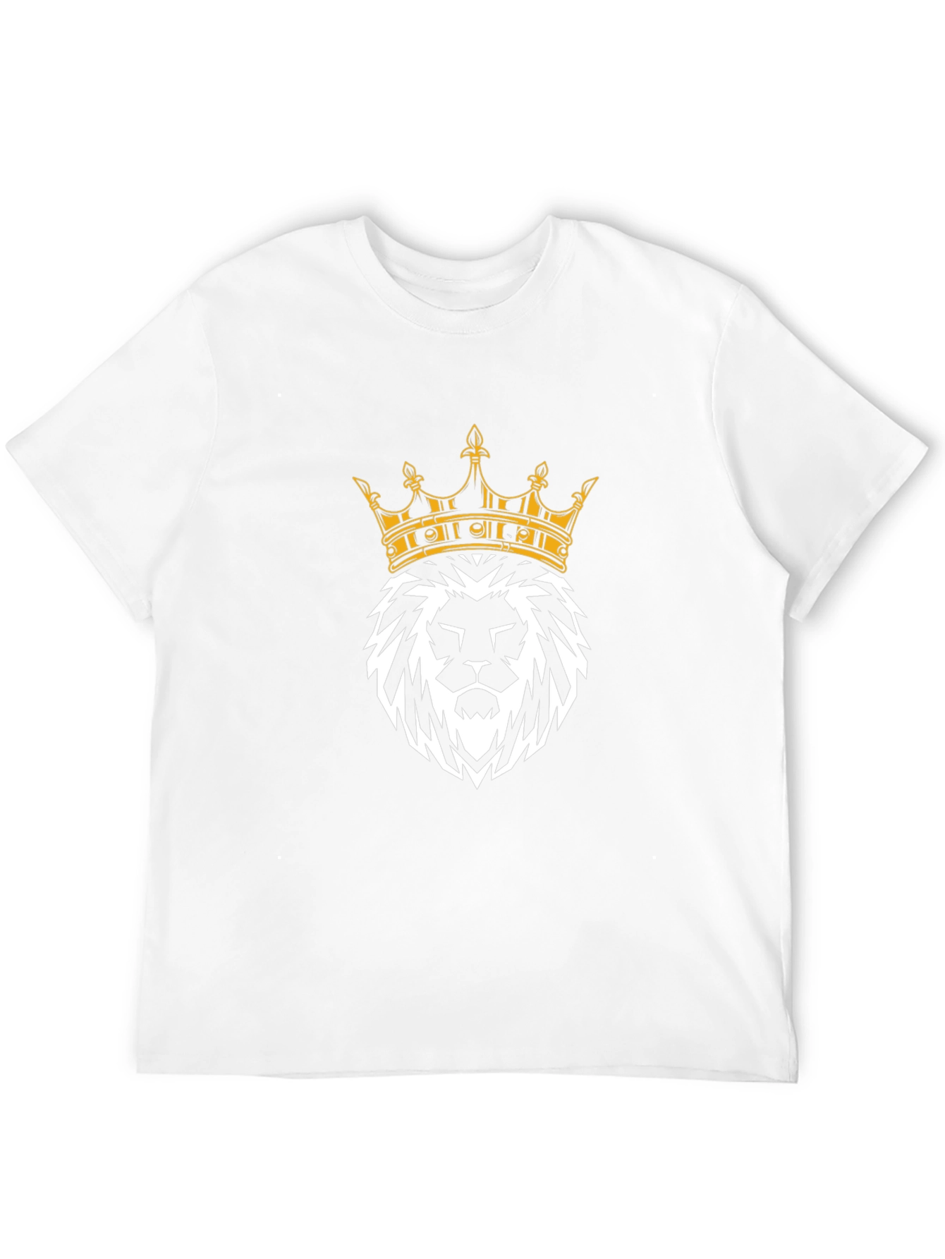 Black Lion King Crown Graphic T-Shirt - Stylish Menswear view 12