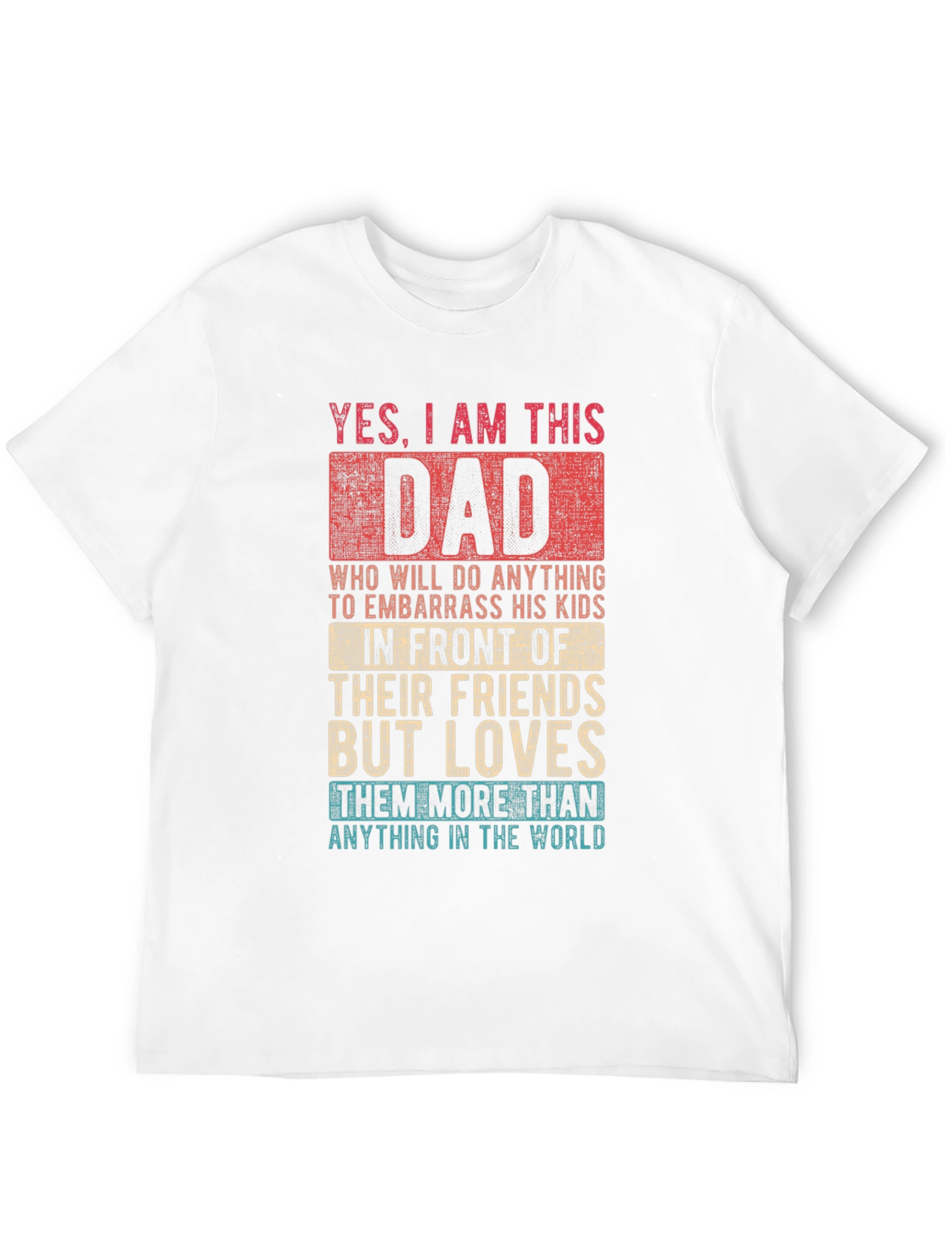 Black Funny Dad T-Shirt - Embarrassing Dad view 12