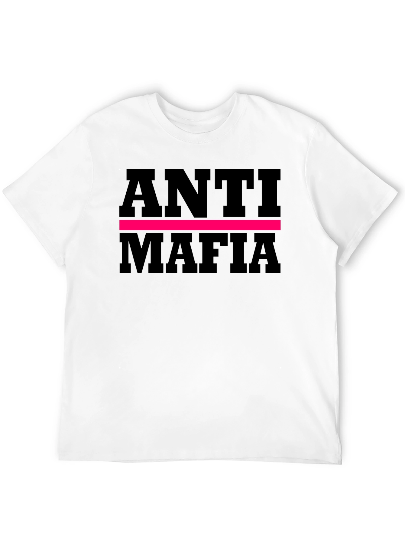 Black Anti Mafia Graphic Tee - Bold Statement Shirt view 12