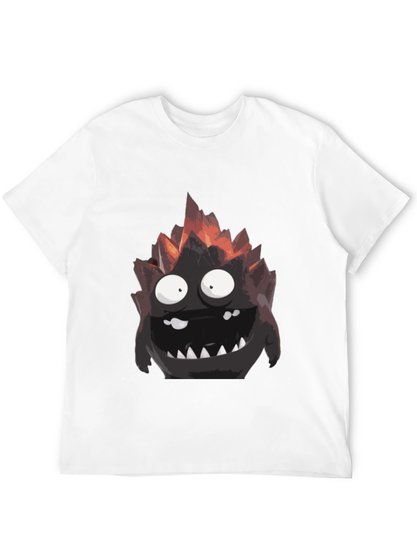 Black Monster Graphic Tee - Black Cotton T-Shirt view 12