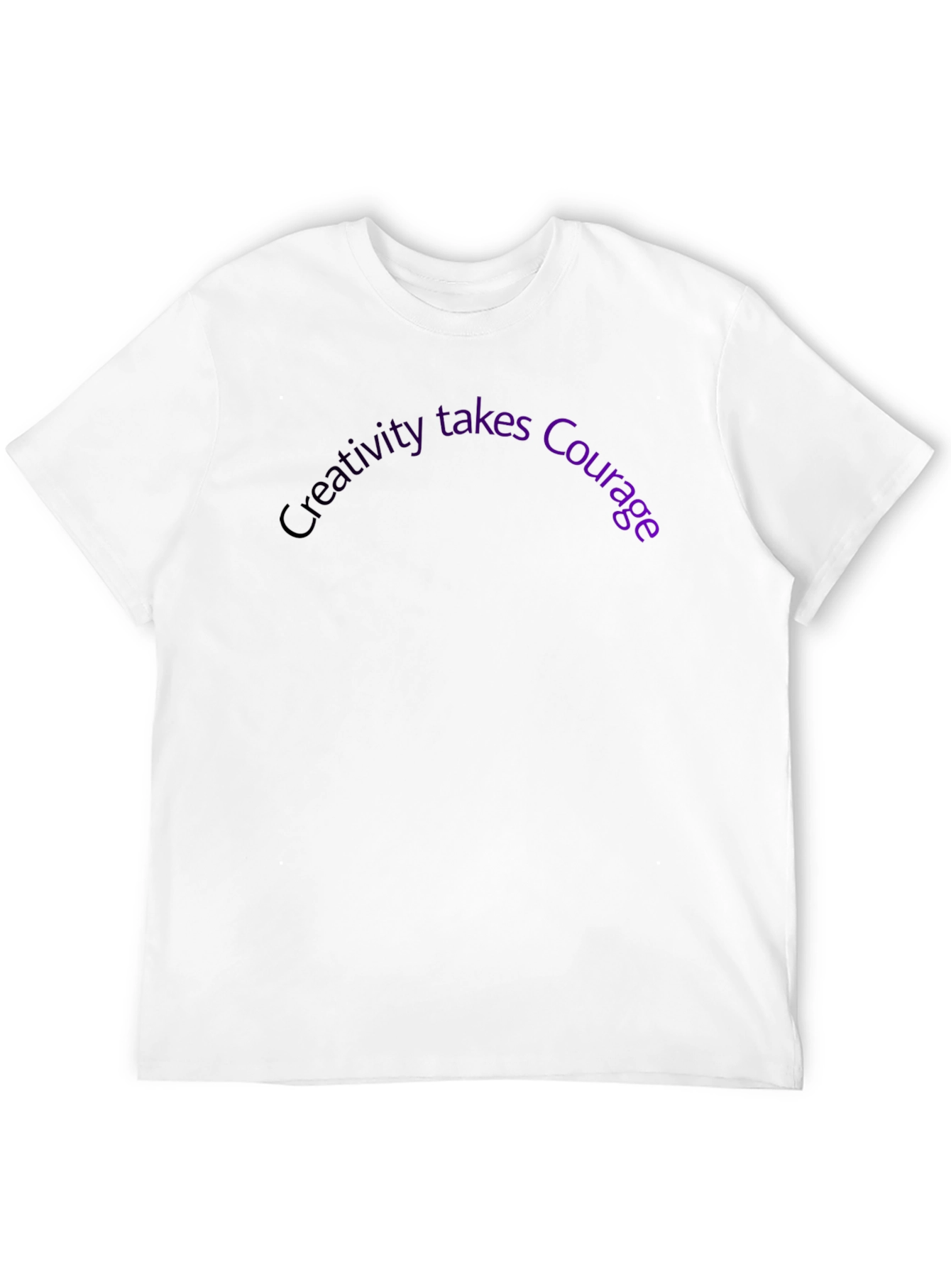 Black Creativity Takes Courage Graphic Tee - Black view 12