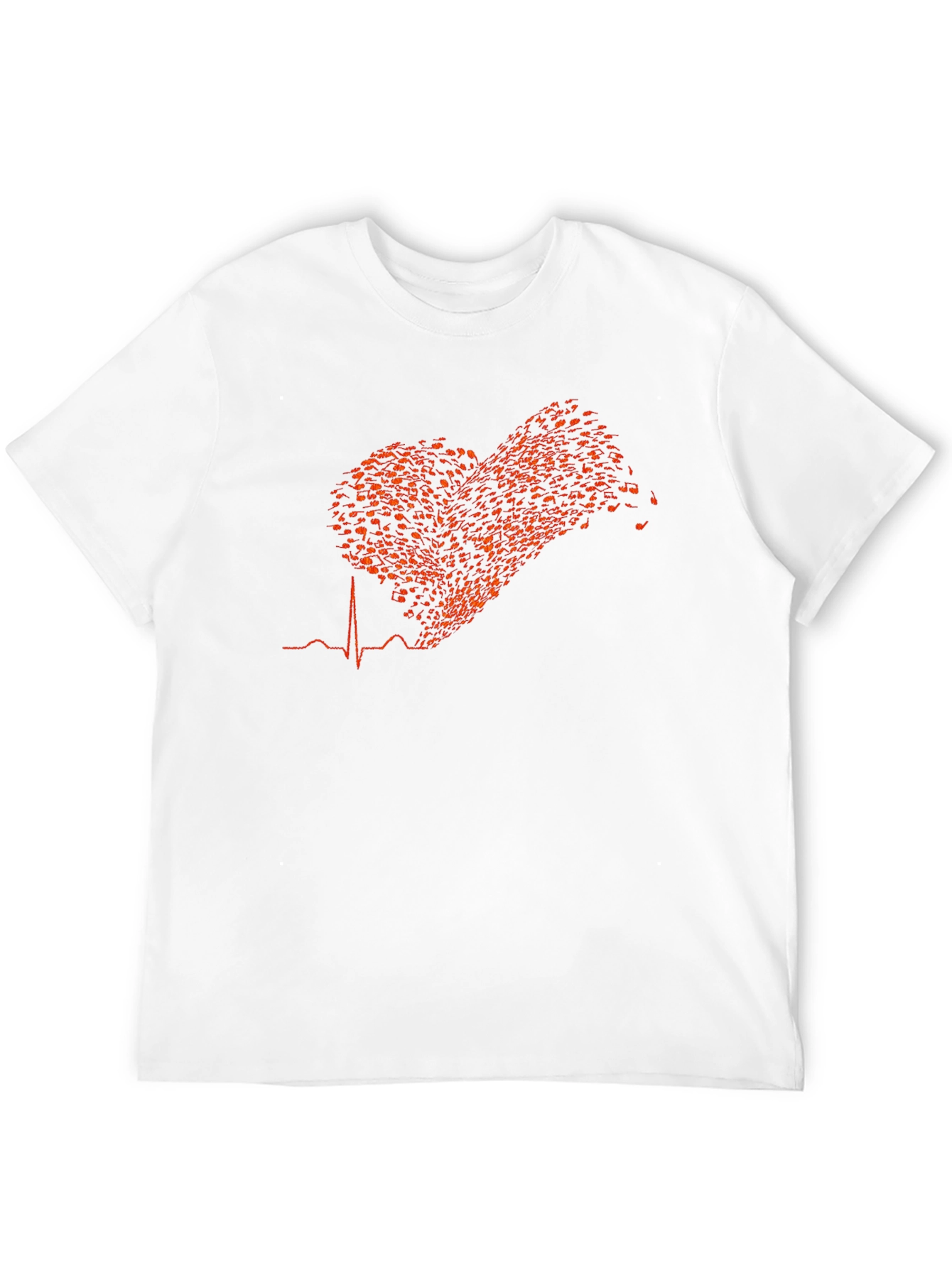 Black Musical Heartbeat T-Shirt - Black view 12