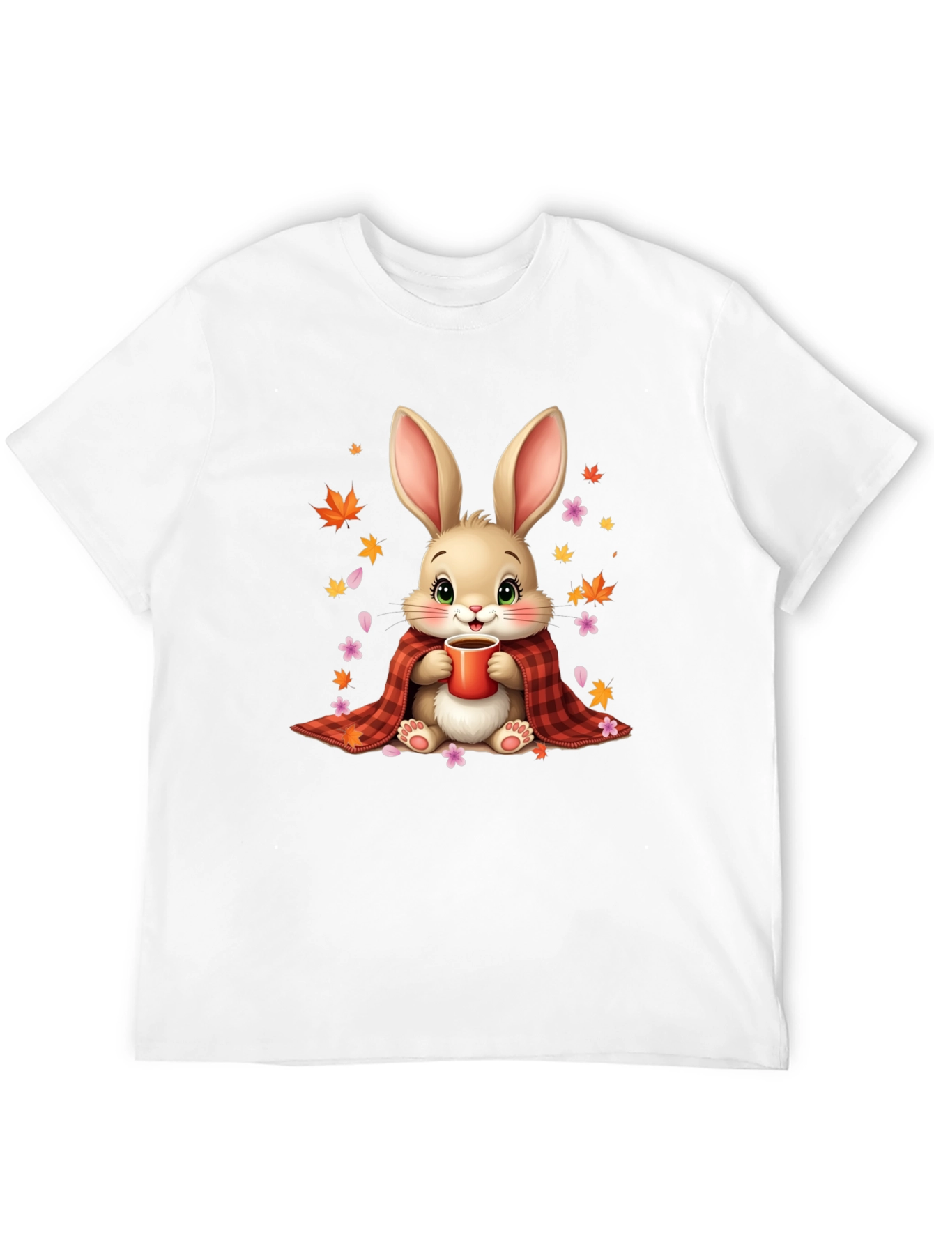 Black Cozy Bunny Graphic Tee view 12