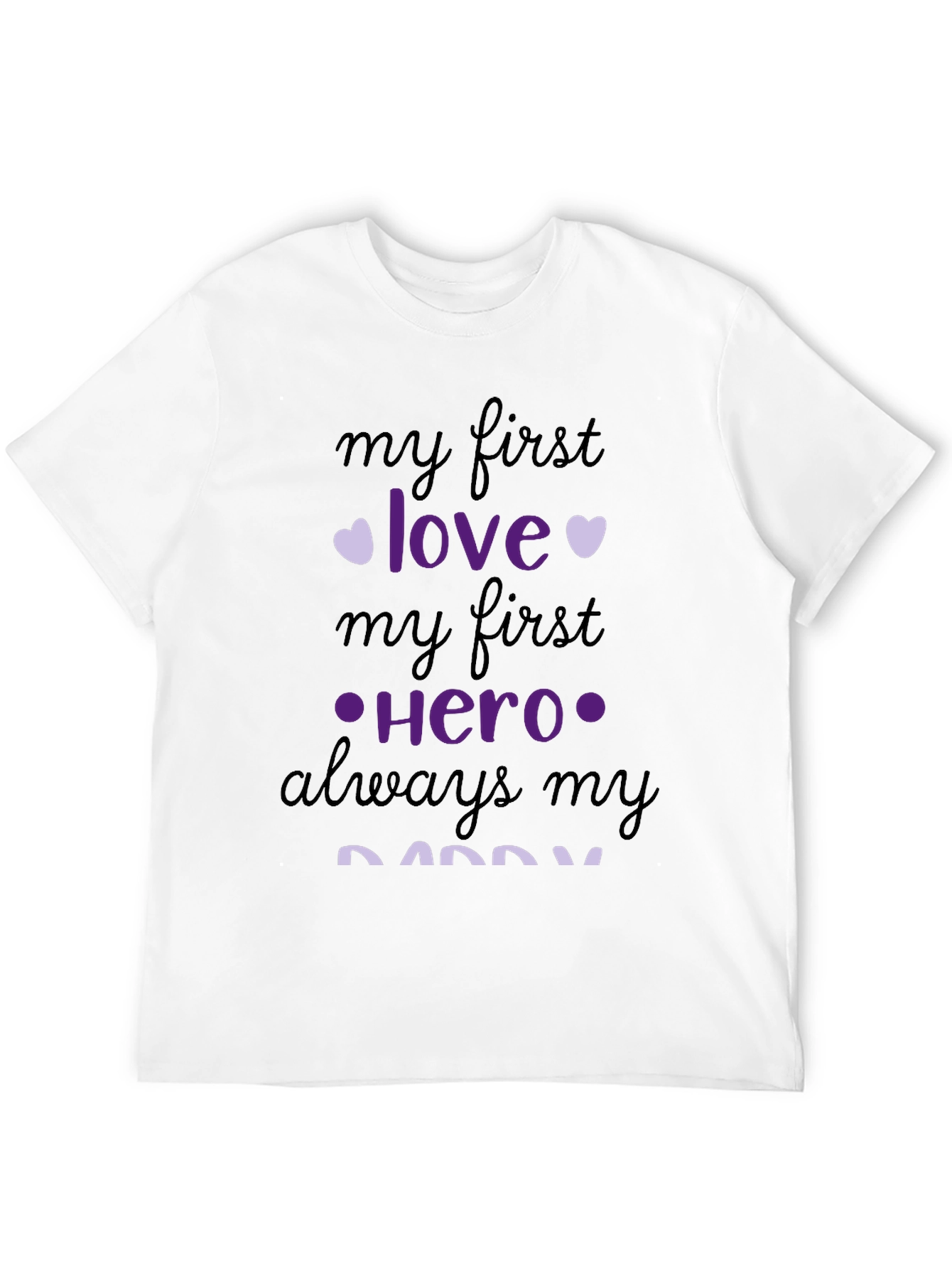 Black My First Love, Hero Daddy Graphic Tee view 12