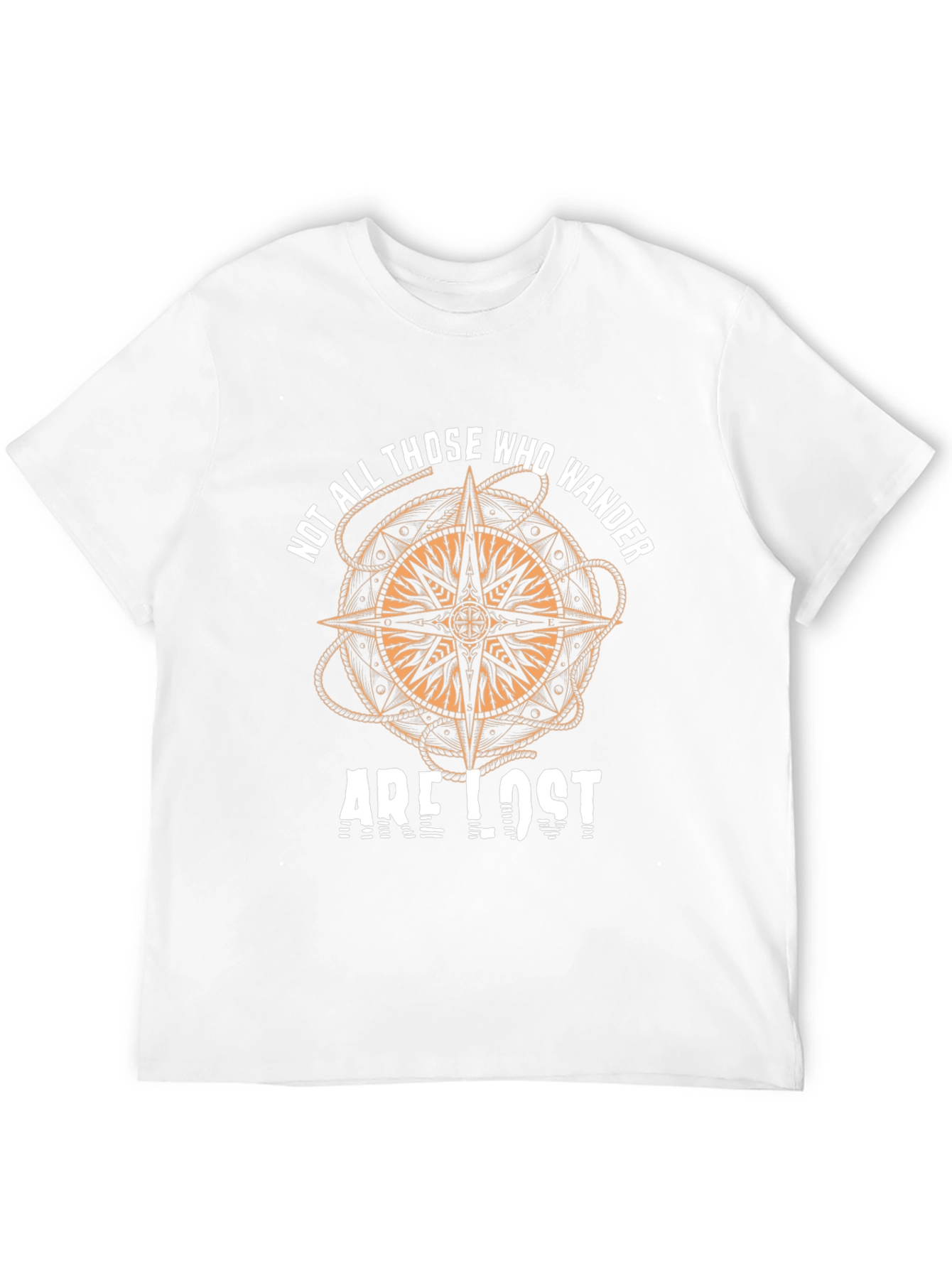 Black Wanderlust Compass Graphic Tee - Not All Who Wander view 12