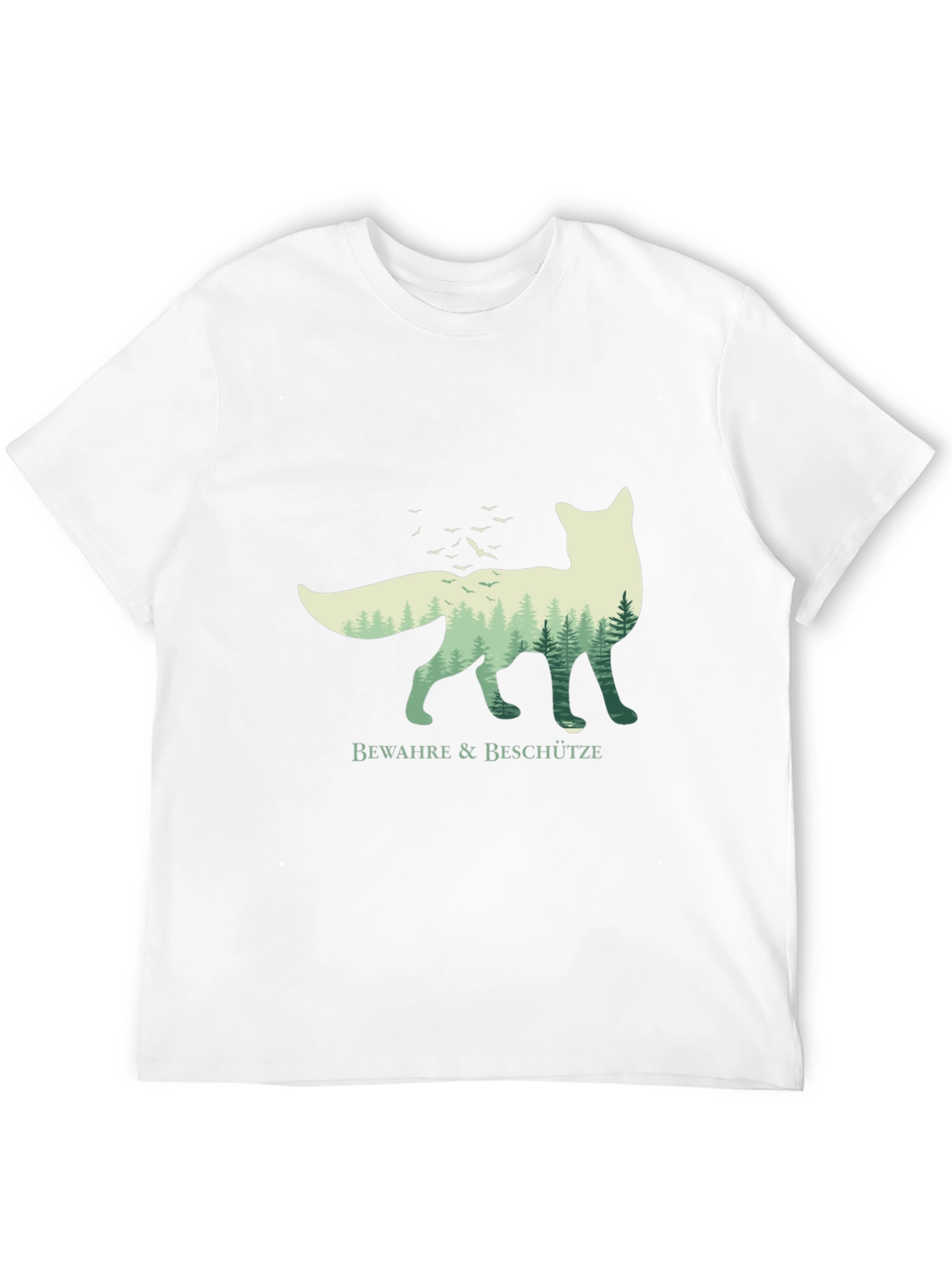 Black Nature Fox Graphic Tee - Bewahre & Beschütze view 12