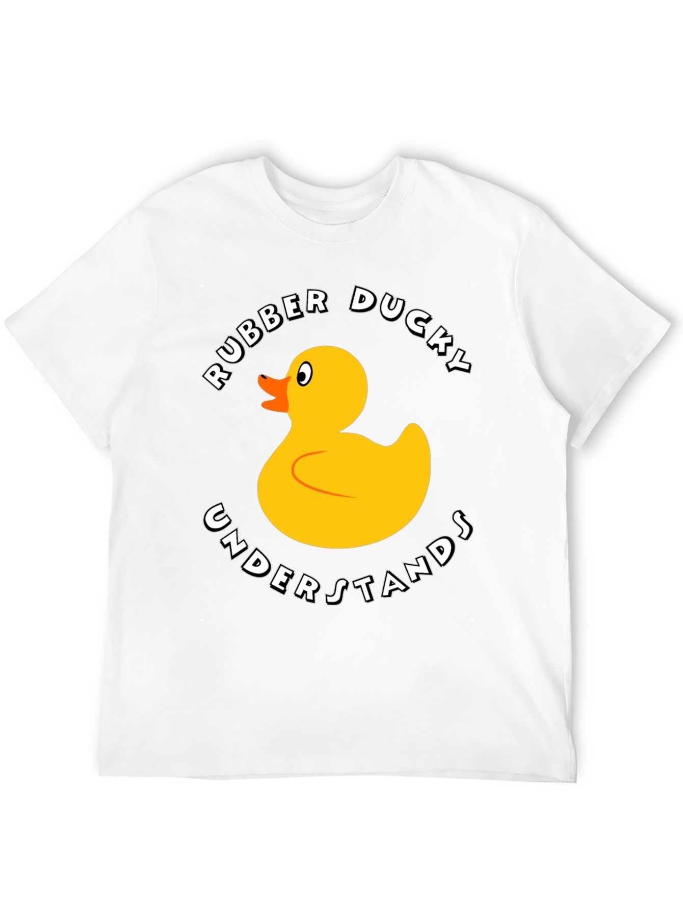 Black Rubber Ducky Graphic T-Shirt - Funny Cartoon Duck Tee view 12