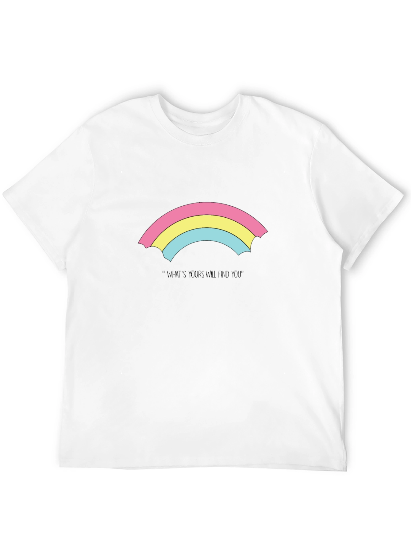 Black Rainbow Pride T-Shirt - "What's Yours Will Find You" view 12