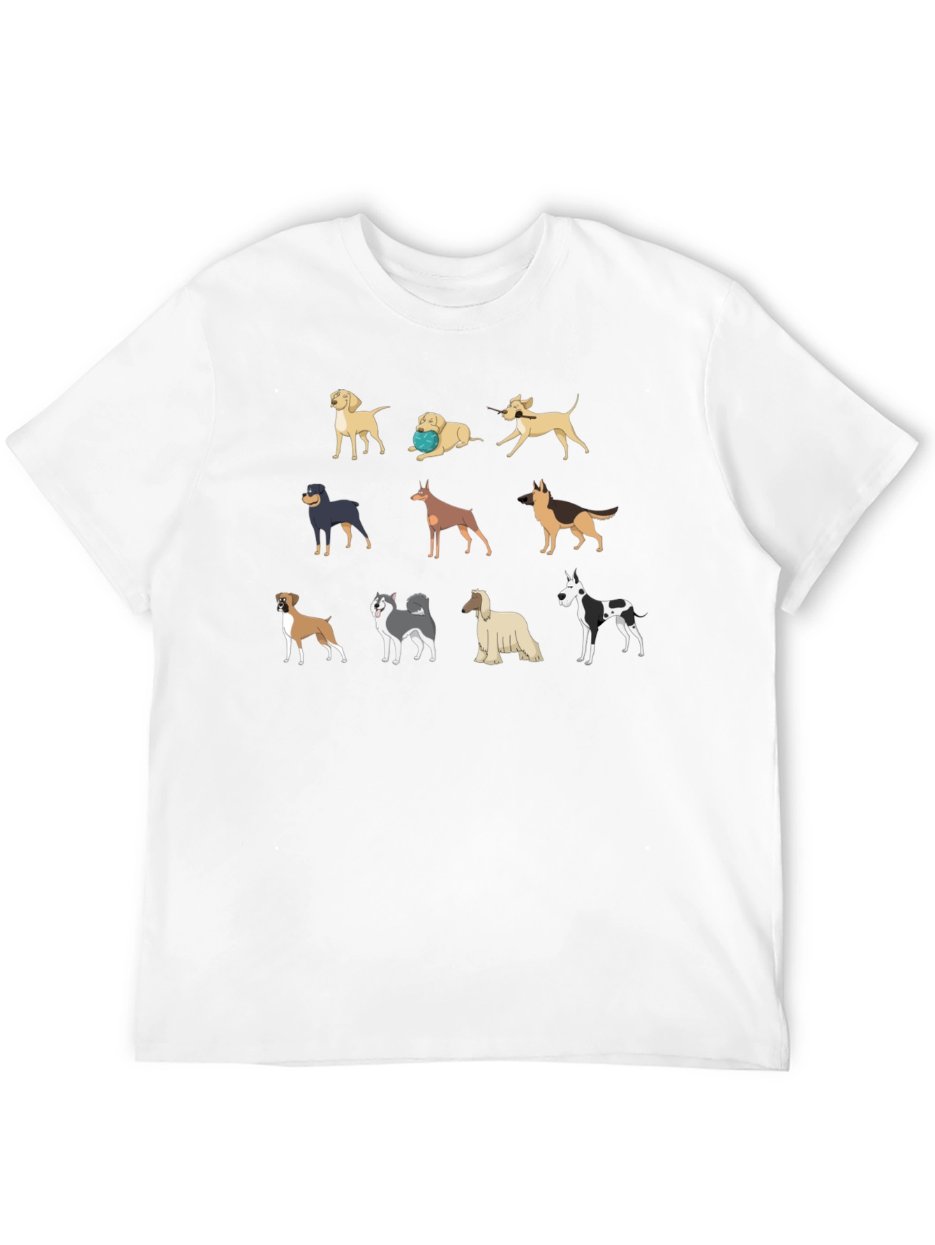 Black Dog Breed T-Shirt - Unique Canine Design view 12