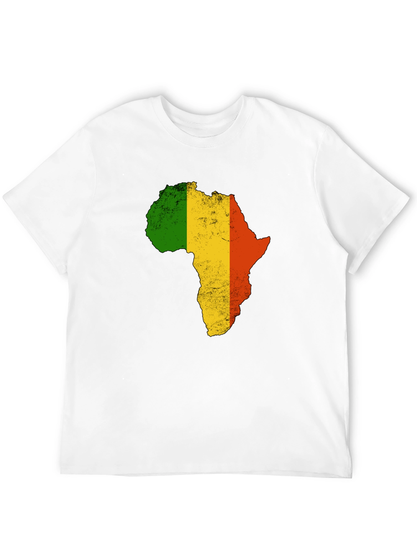 Africa Map Black T-Shirt - 12