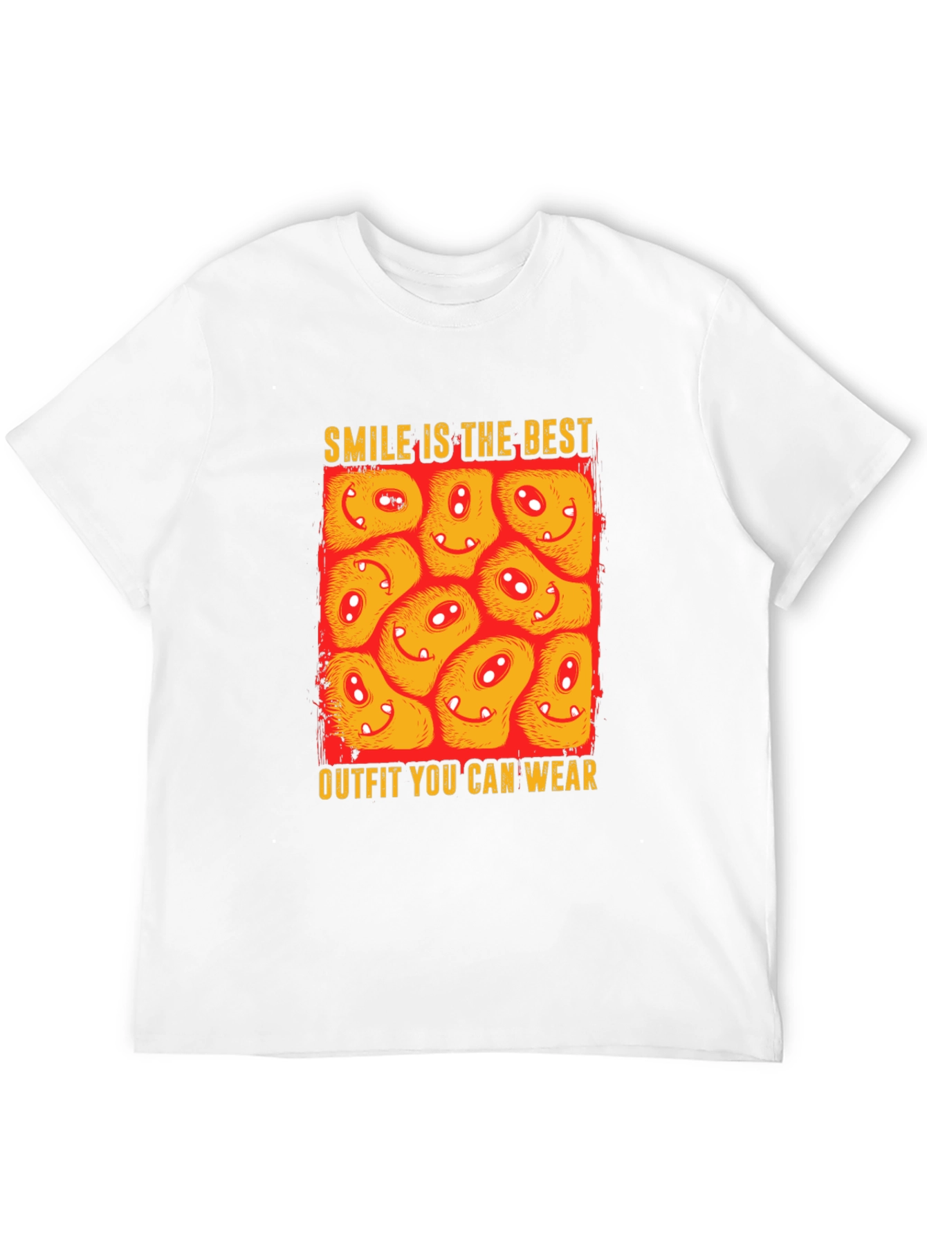 Black Smile Outfit Graphic Tee - Men's Black T-Shirt view 12