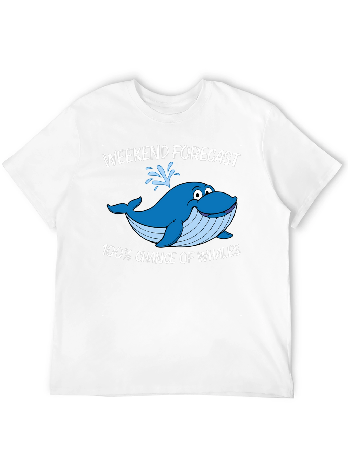 Black Weekend Forecast Whale Graphic T-Shirt view 12