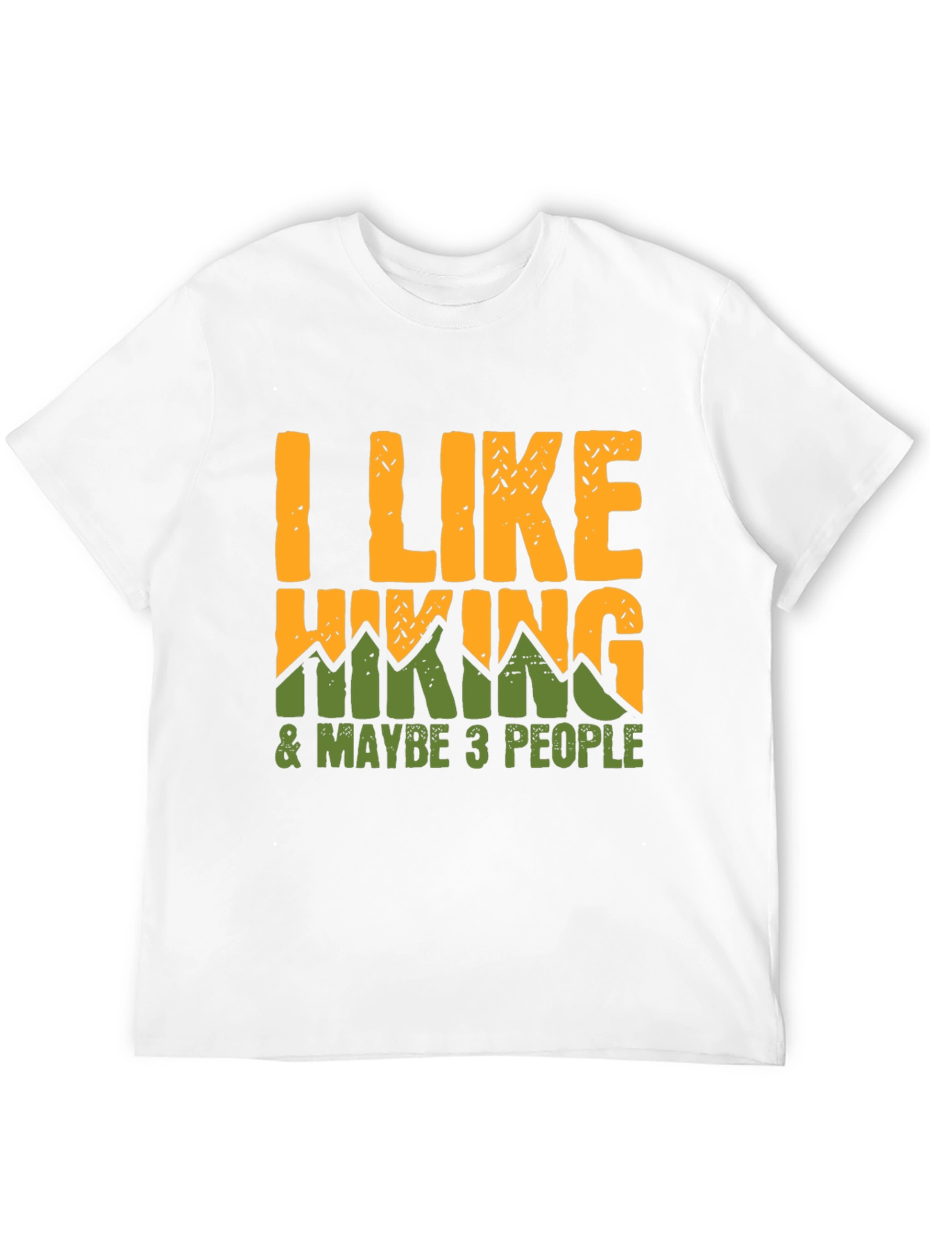 Black I Like Hiking & Maybe 3 People T-Shirt view 12