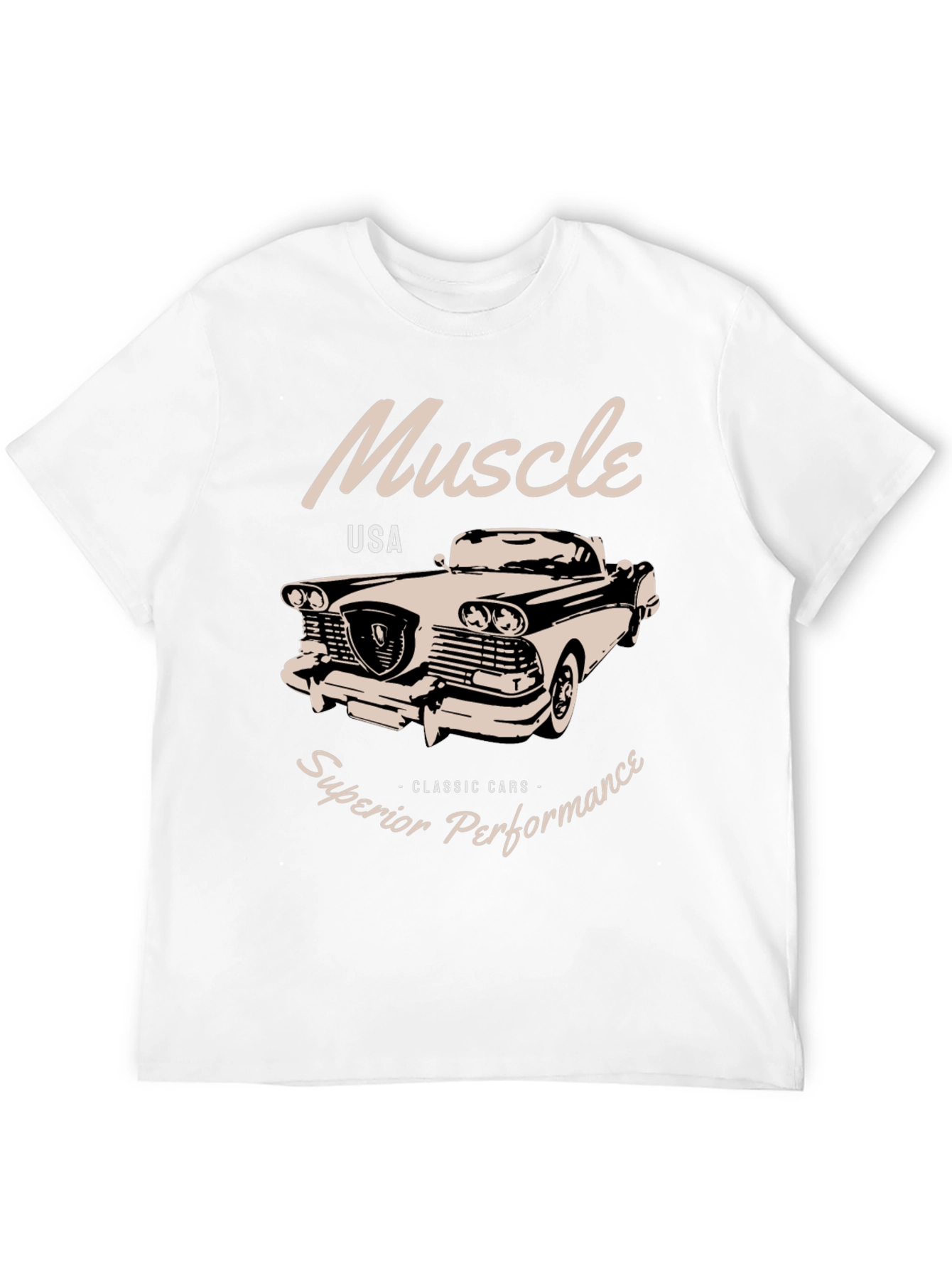 Black Muscle Car T-Shirt - Superior Performance Classic Tee view 12