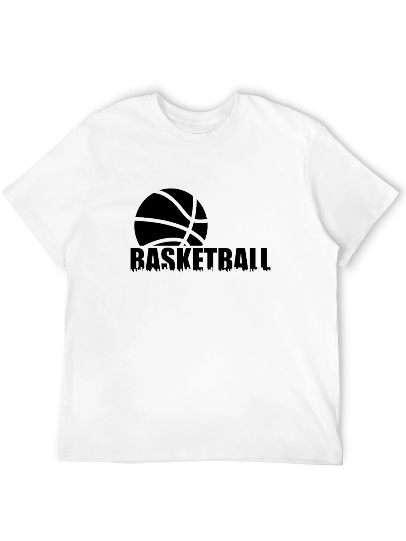 Black Men's Black Basketball Graphic Tee view 12