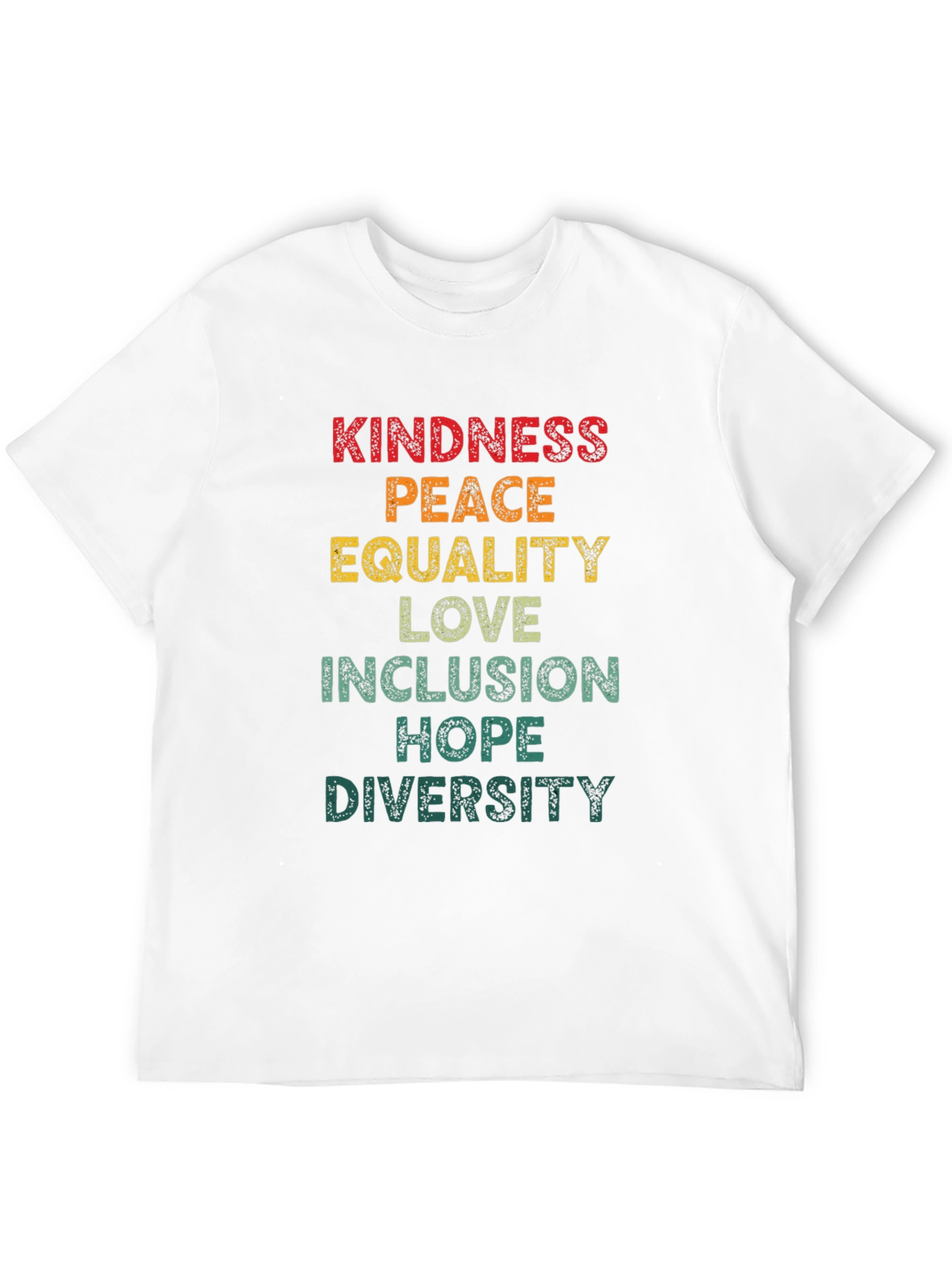 Black Kindness Peace Equality Graphic Tee view 12