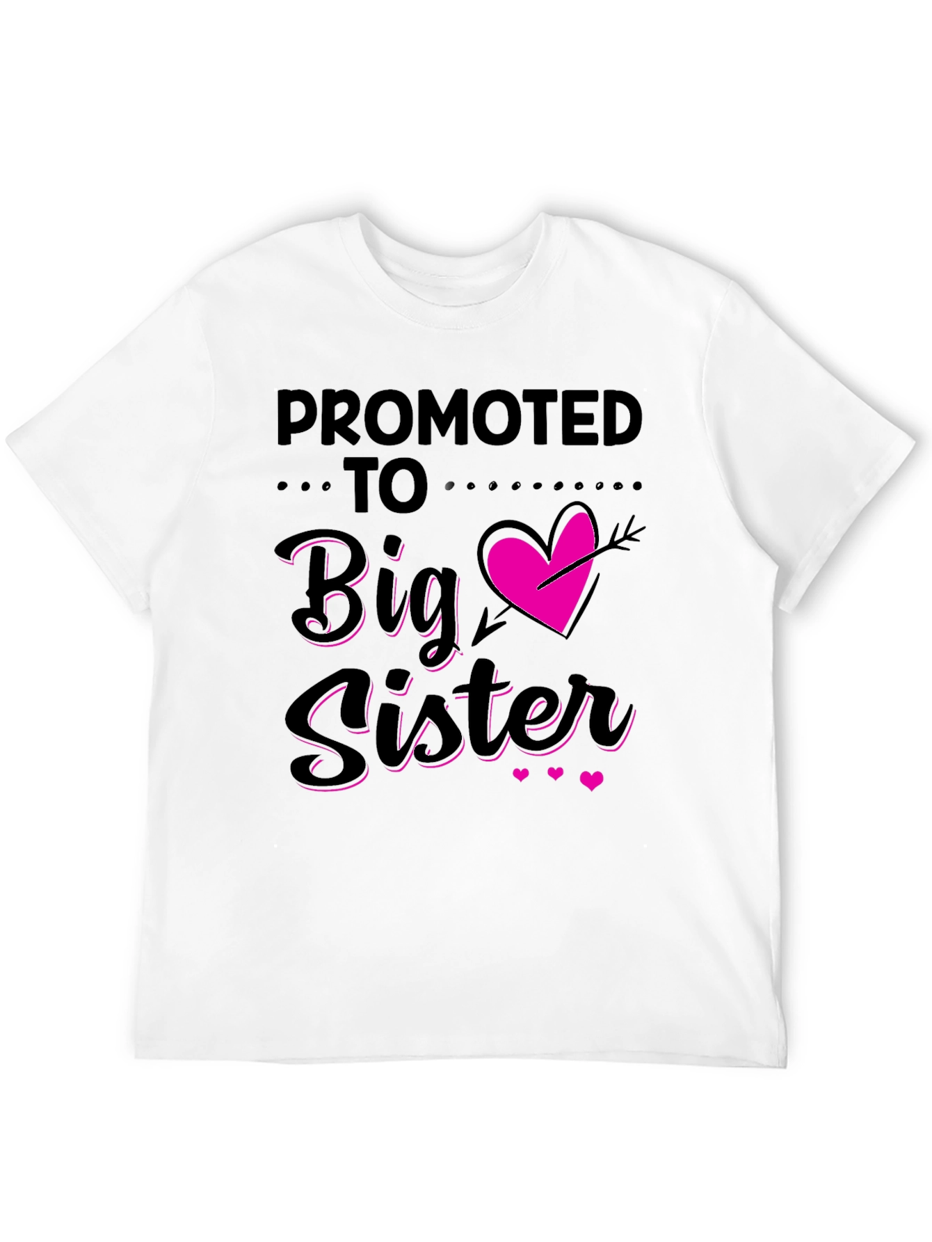 Black Promoted to Big Sister T-Shirt view 12