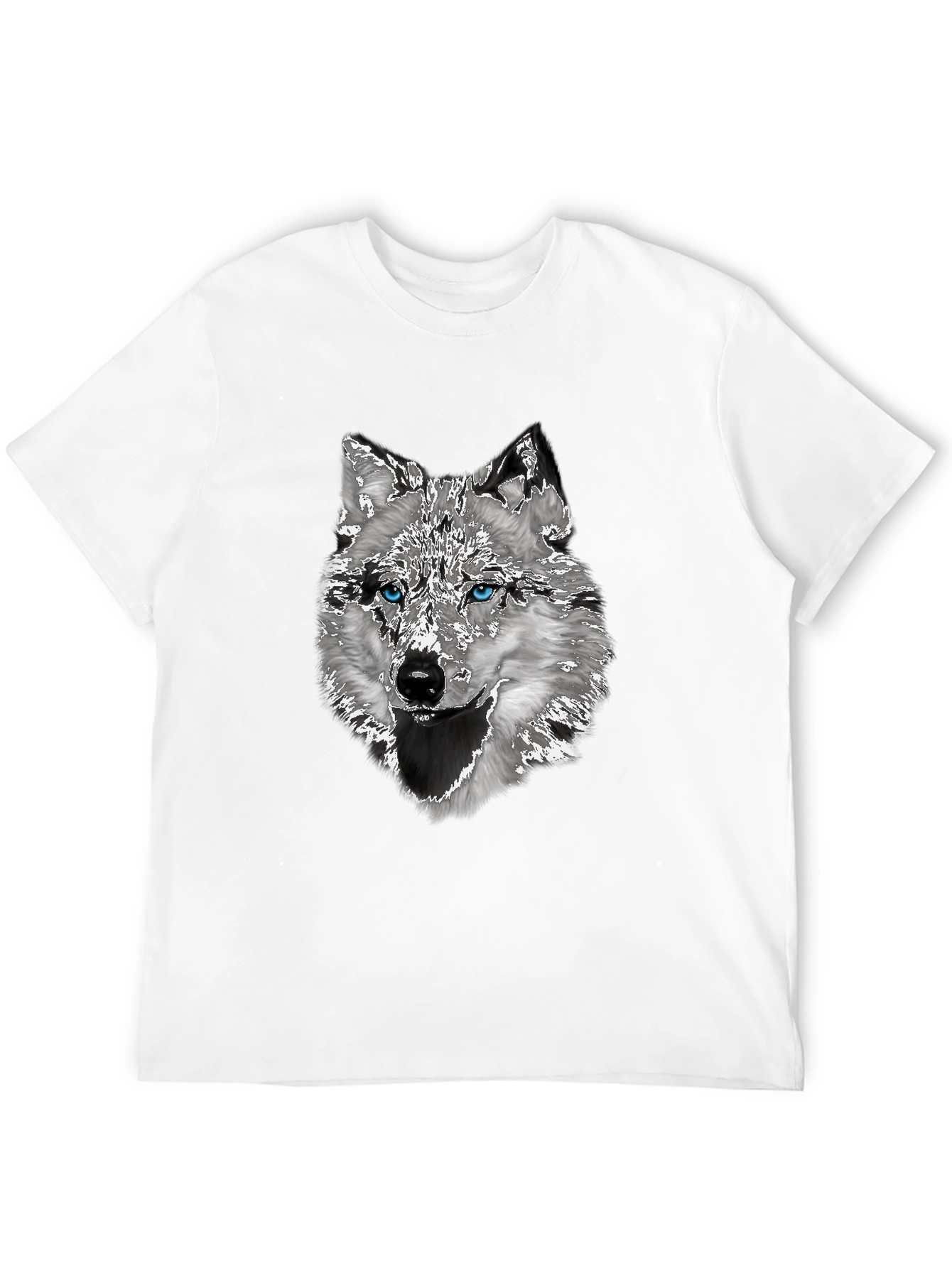 Black Wolf Graphic T-Shirt - Stylish Animal Print Tee view 12