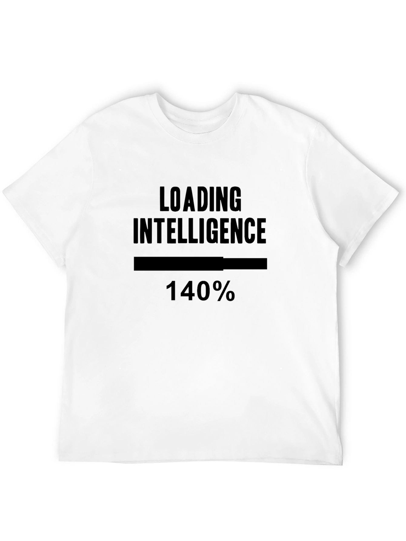 Black Loading Intelligence Tee - Funny Novelty Shirt view 12