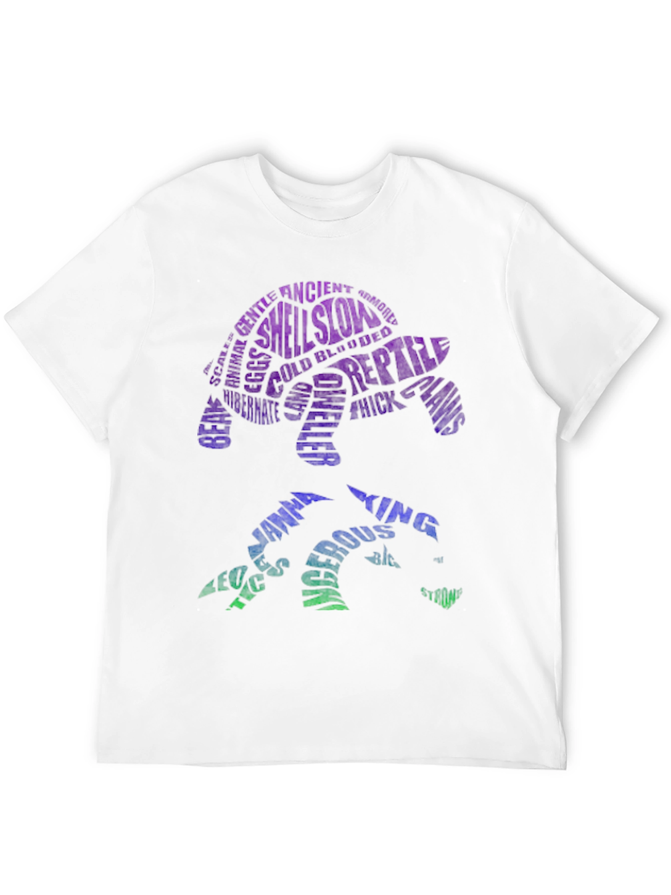 Black Turtle Word Art T-Shirt view 12