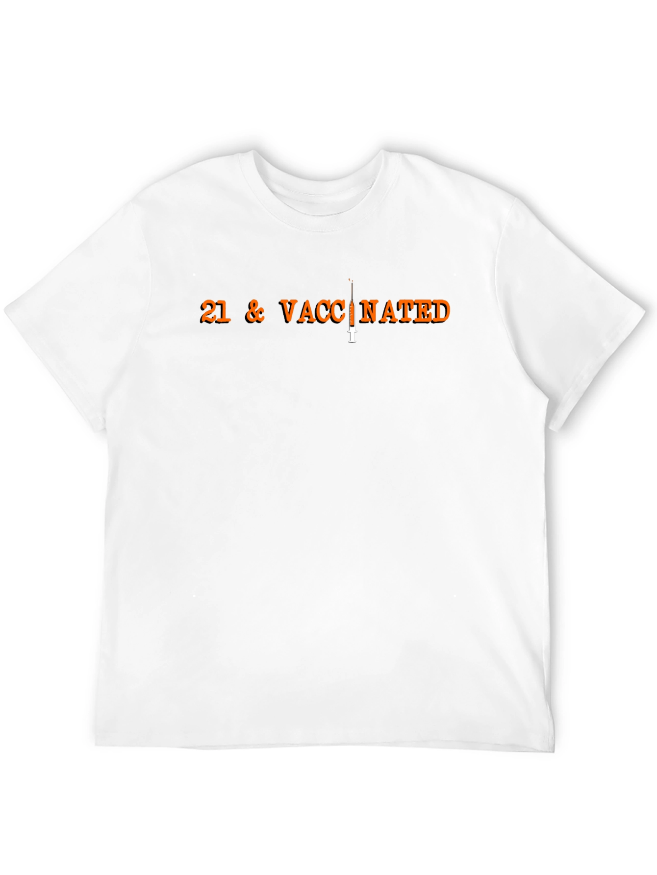 Black 21 & Vaccinated Graphic T-Shirt view 12