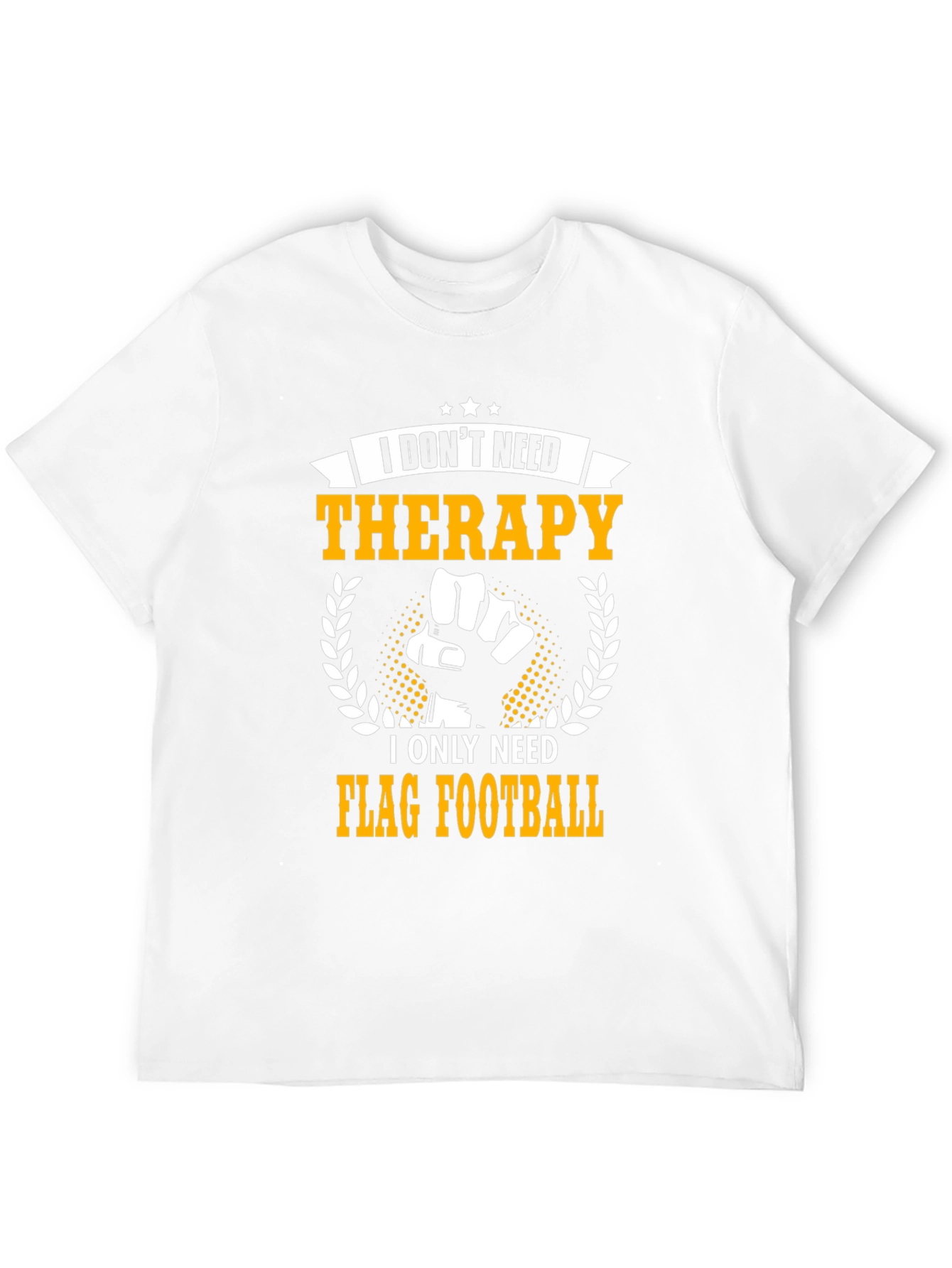 Black Flag Football Therapy T-Shirt view 12