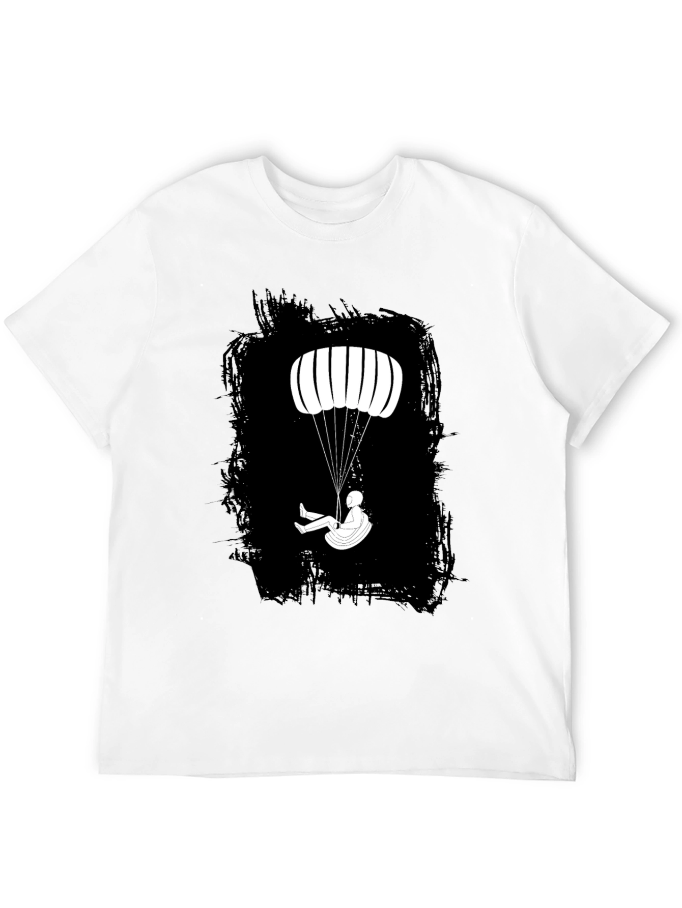 Black Paragliding T-Shirt - Skydiving Adventure Tee view 12
