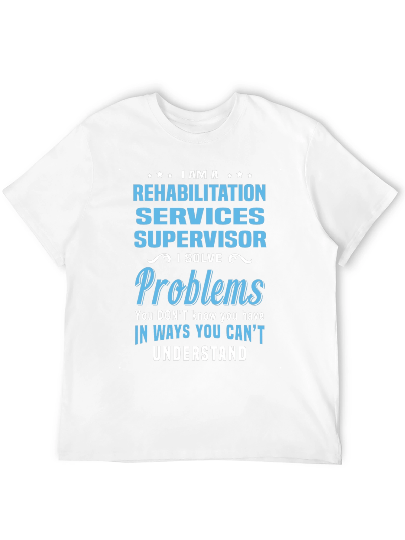 Black Rehabilitation Services Supervisor T-Shirt view 12