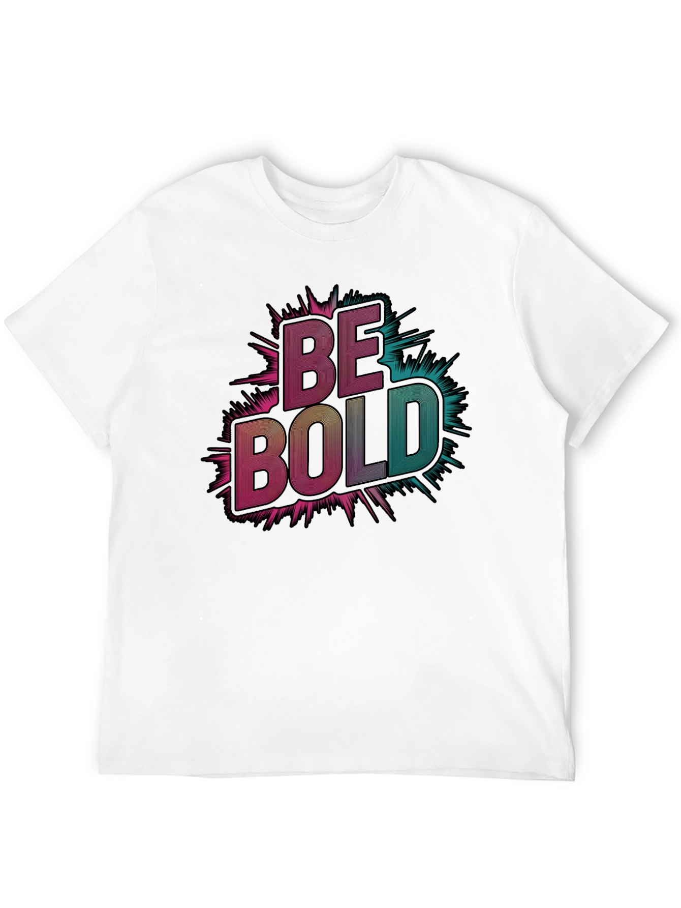 Black Be Bold Graphic Tee - Men's Black T-Shirt view 12