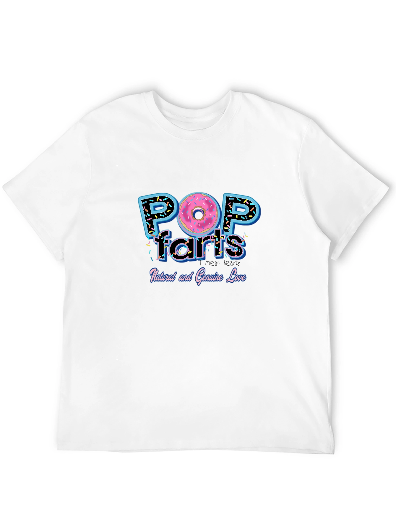 Black Pop Farts T-Shirt - Funny Donut Graphic Tee view 12