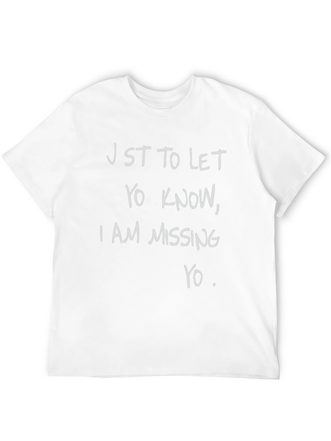 Black Missing You Graphic T-Shirt - Black Crew Neck Tee view 12