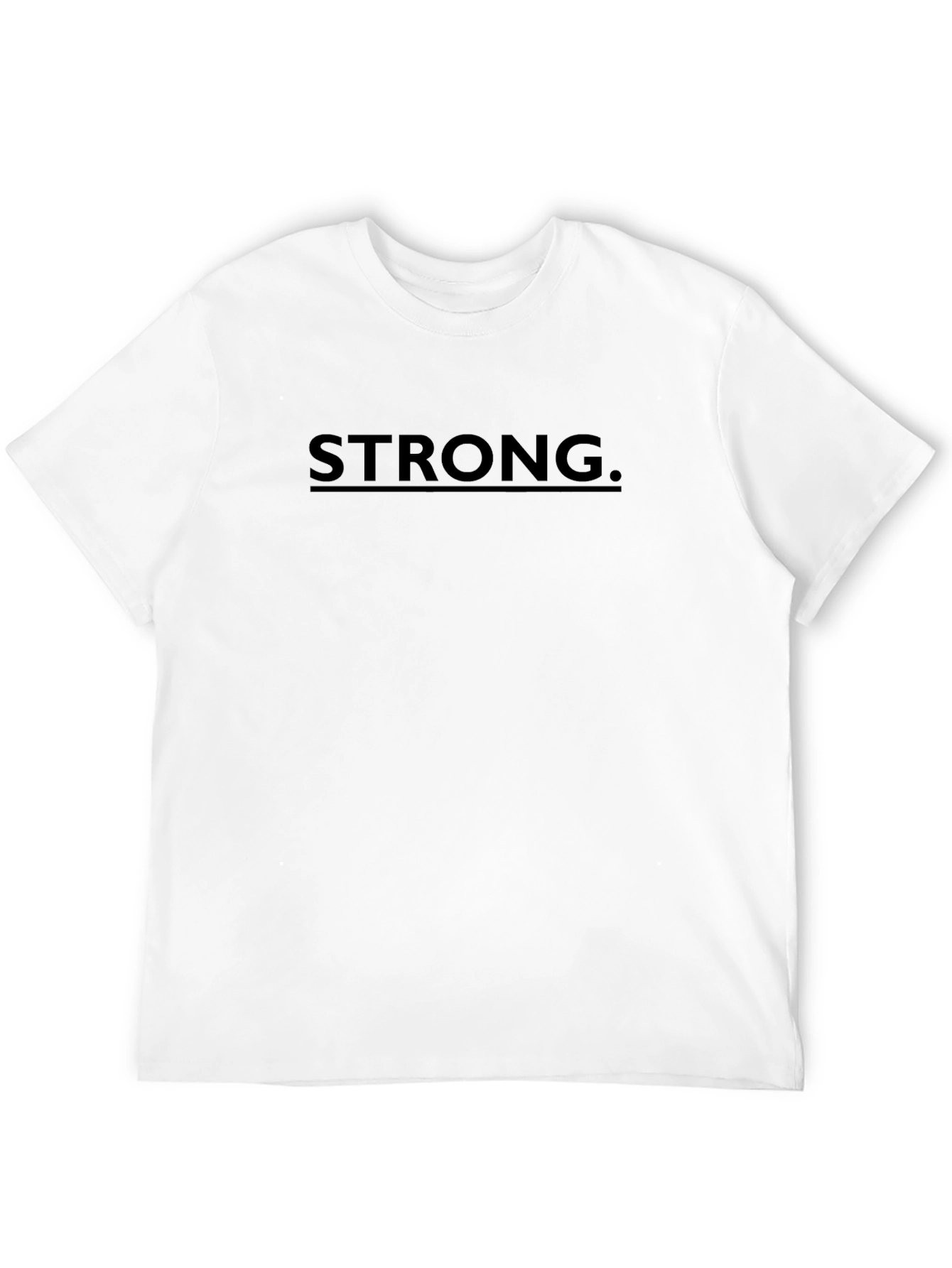 Black Strong Graphic Tee - Mens Black Short Sleeve T-Shirt view 12