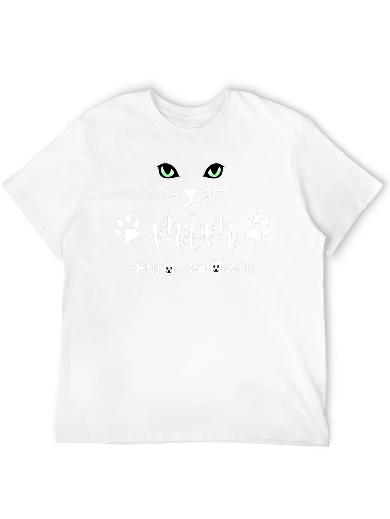 Black Cat Mom Personalized T-Shirt view 12