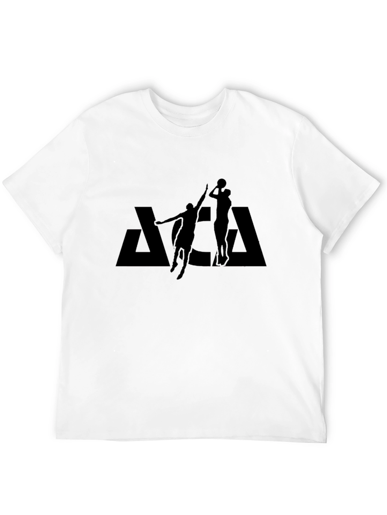 Black Basketball Silhouette Black T-Shirt view 12