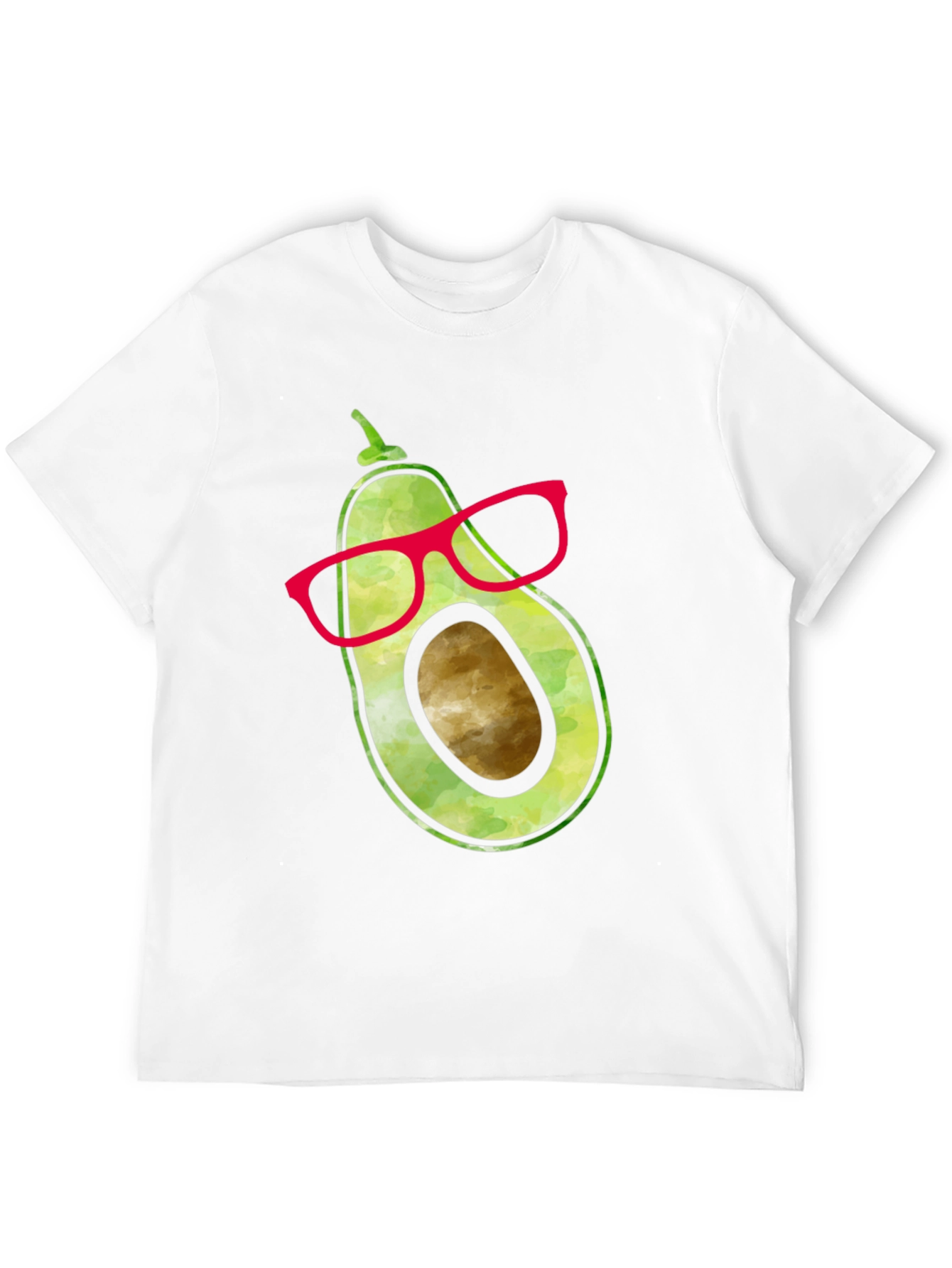 Black Cool Avocado with Glasses Graphic Tee view 12