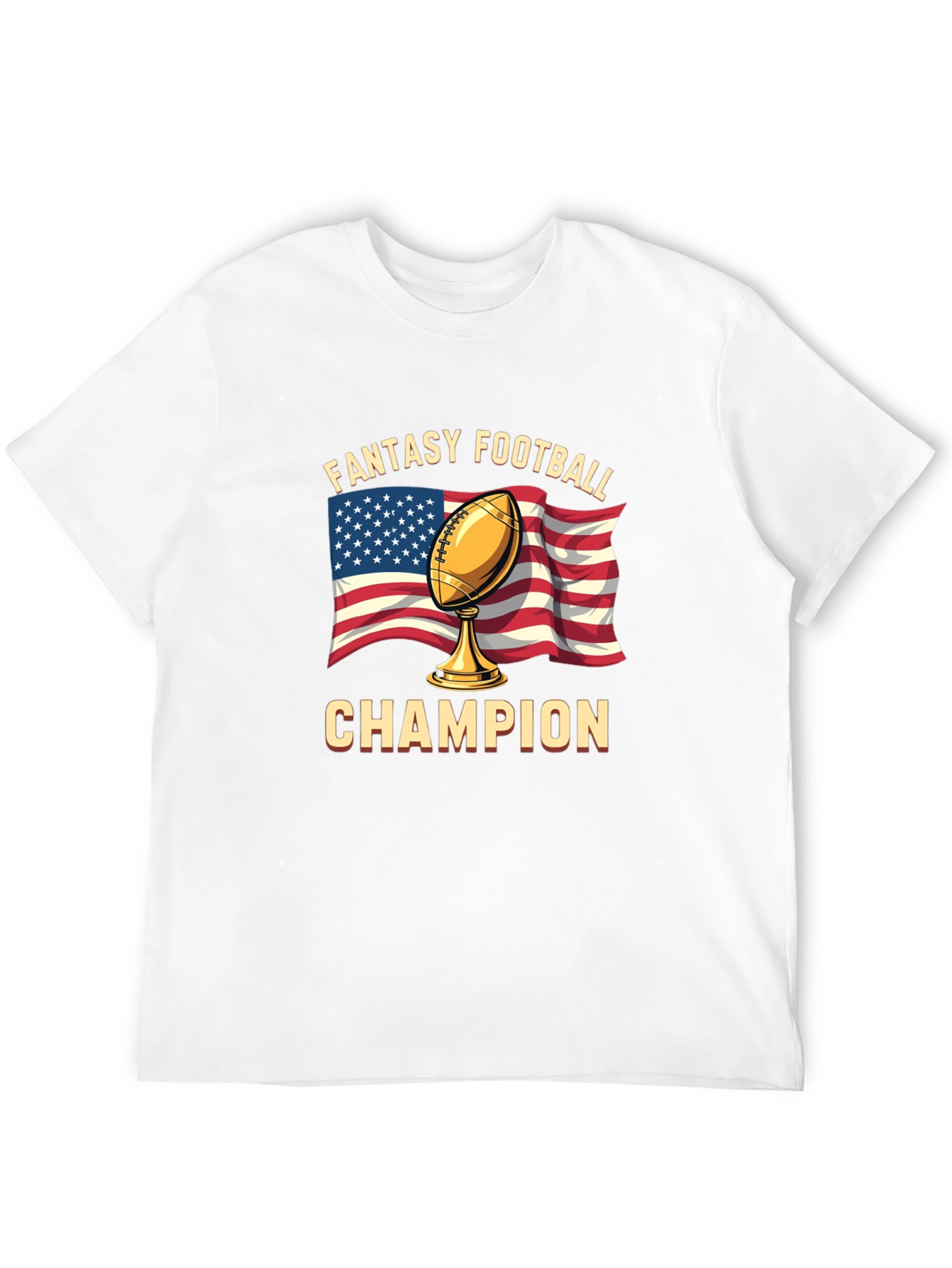 Black Fantasy Football Champion T-Shirt view 12