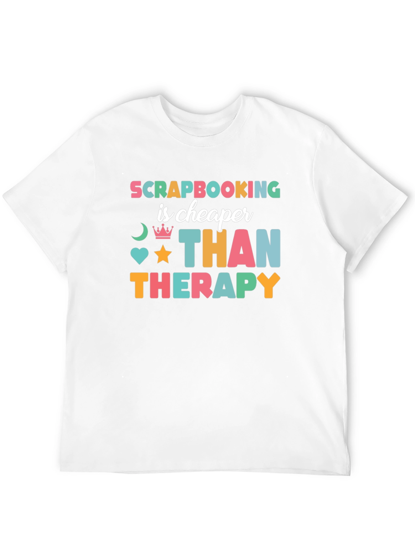 Black Scrapbooking is Cheaper Than Therapy T-Shirt view 12