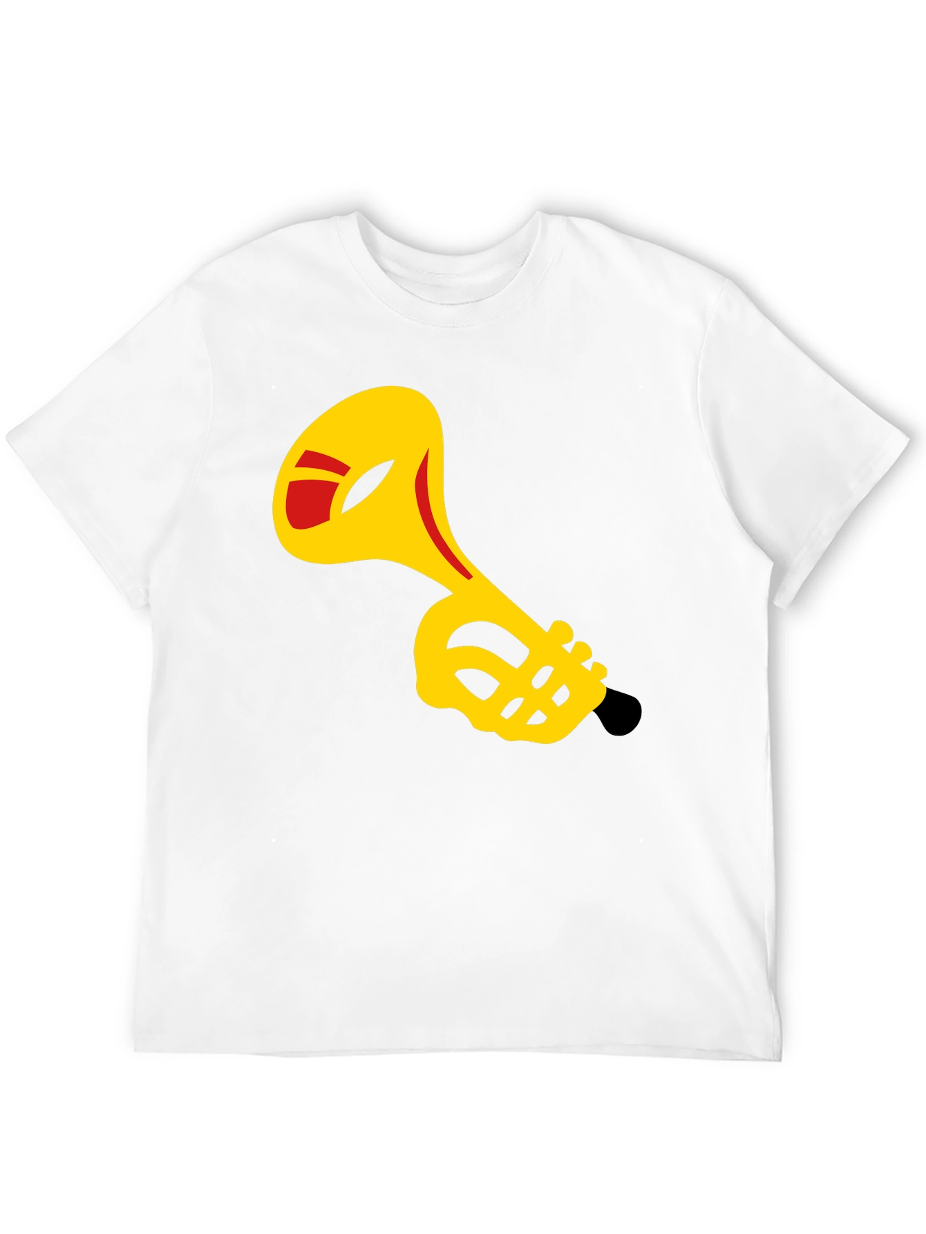 Black Trumpet Graphic Black T-Shirt - Music Lover Tee view 12