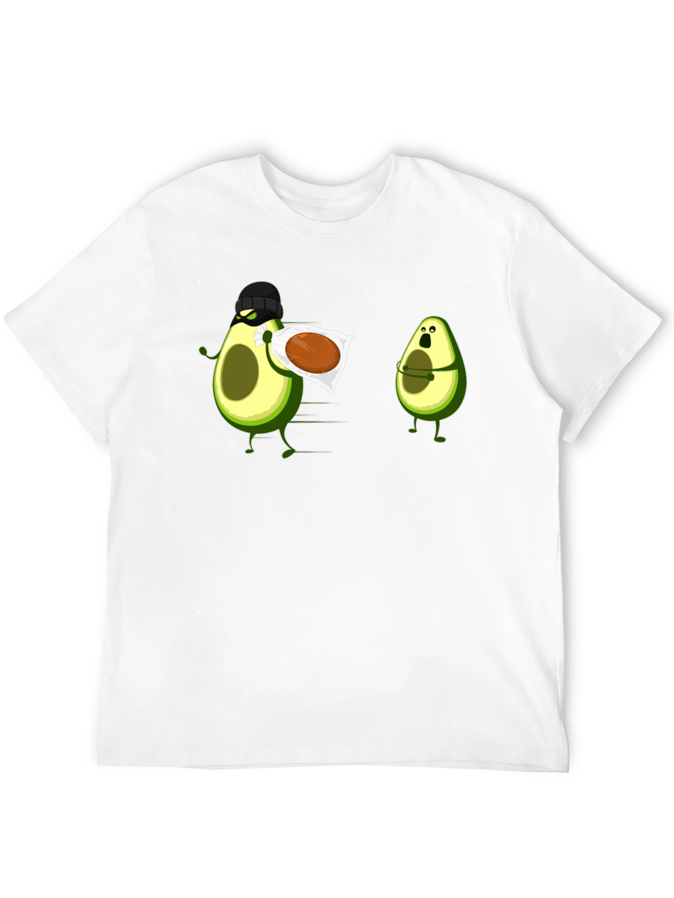 Black Avocado Thief Graphic Tee - Funny Fruit Humor view 12