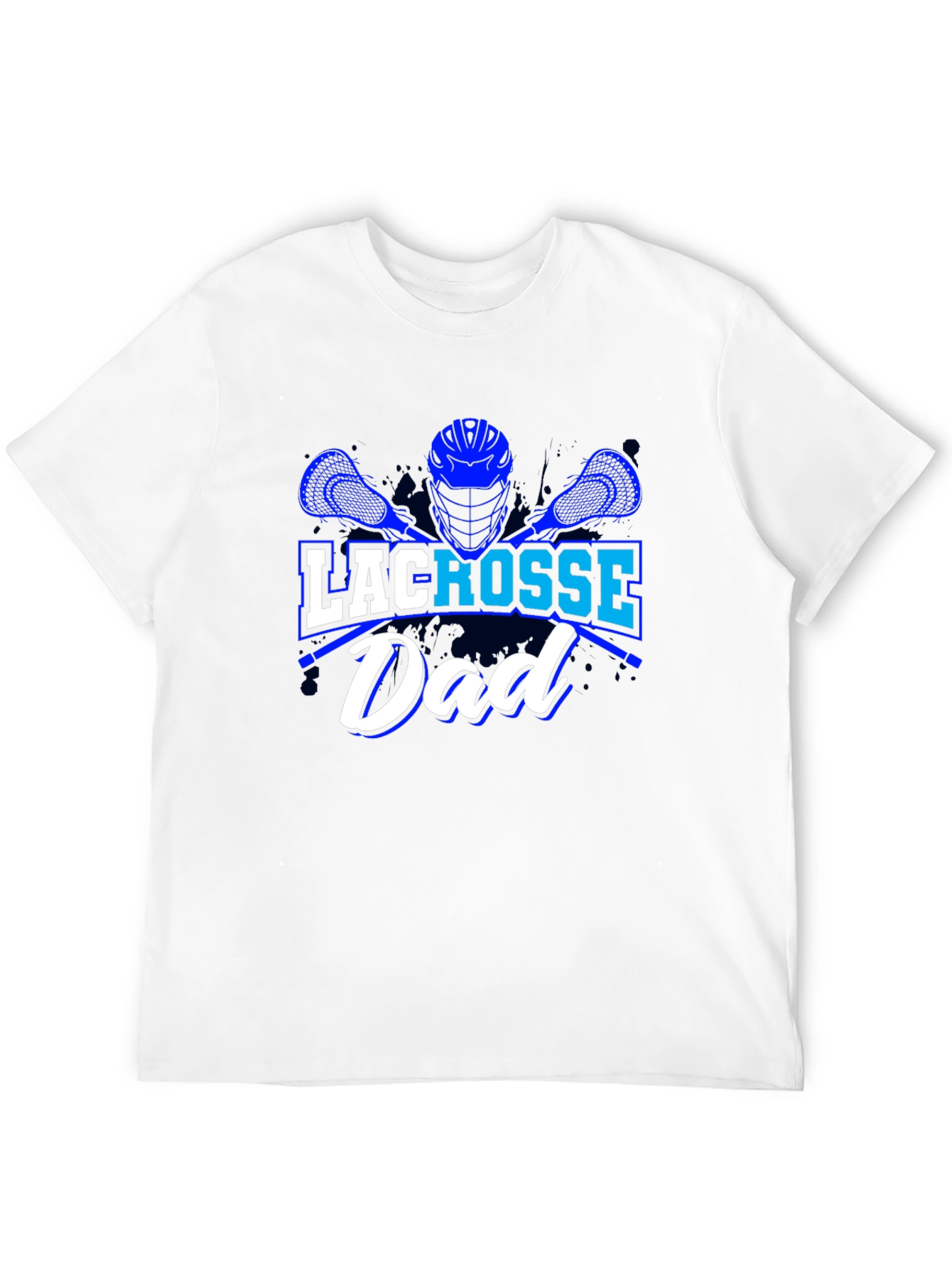 Black Lacrosse Dad T-Shirt view 12