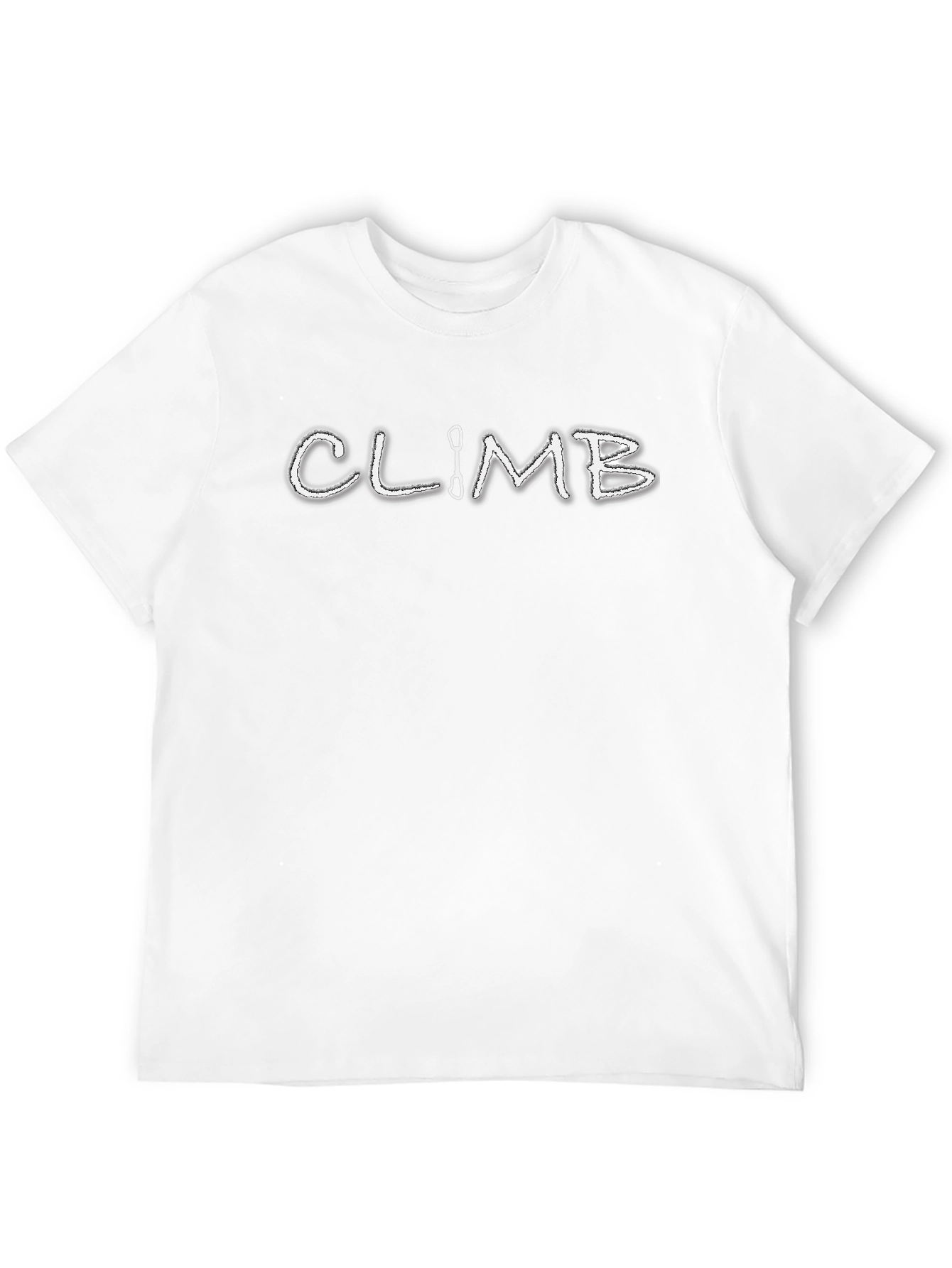 Black Climb T-Shirt - Rock Climbing Carabiner Graphic Tee view 12