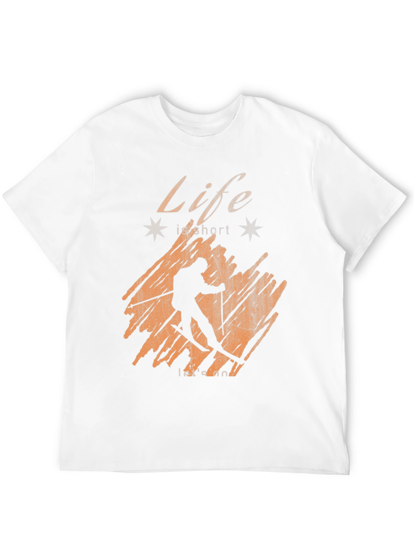 Black Life is Short Ski T-Shirt - Unisex view 12