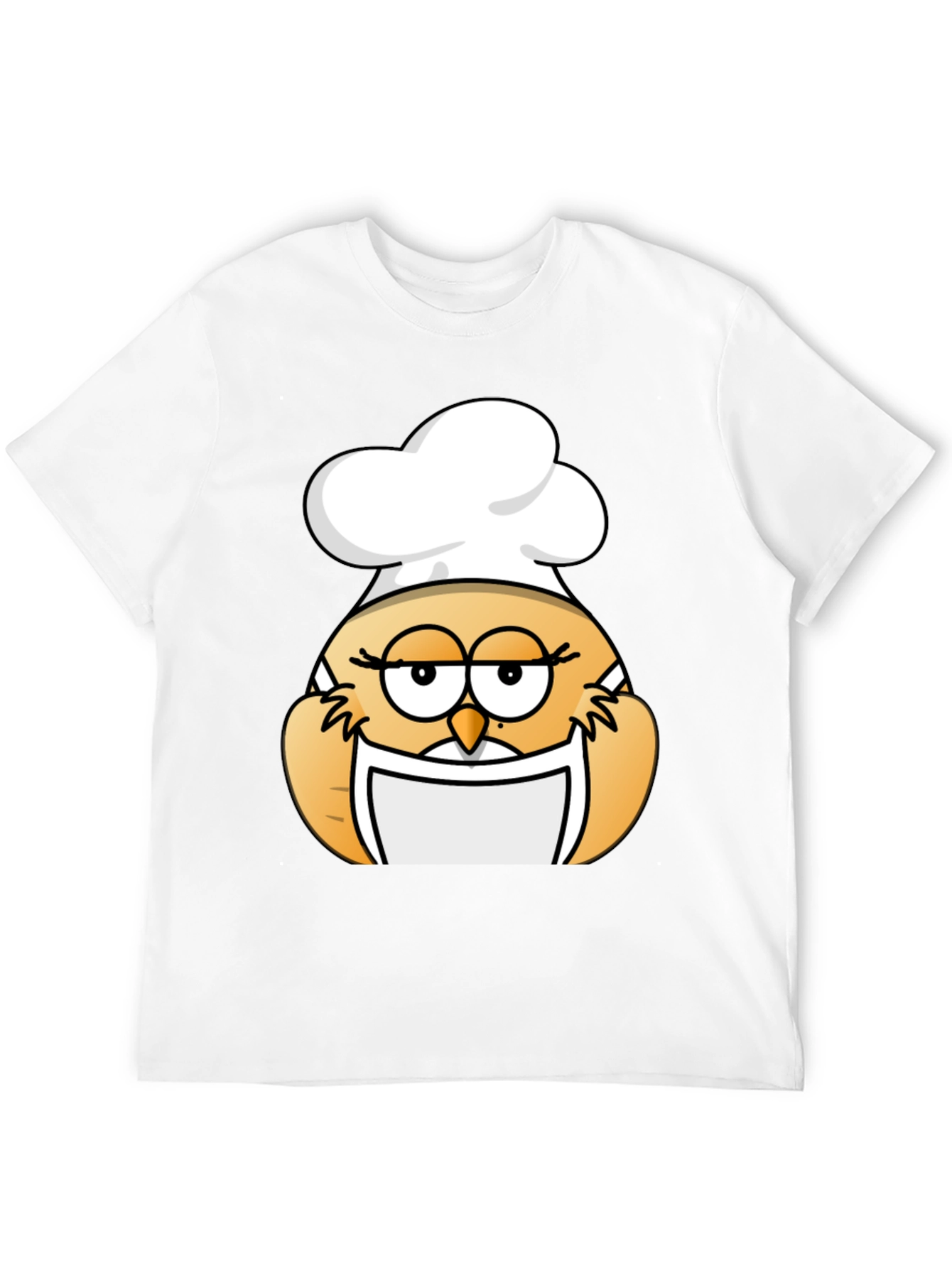 Black Chef Owl Graphic Tee - Black Cotton Blend view 12
