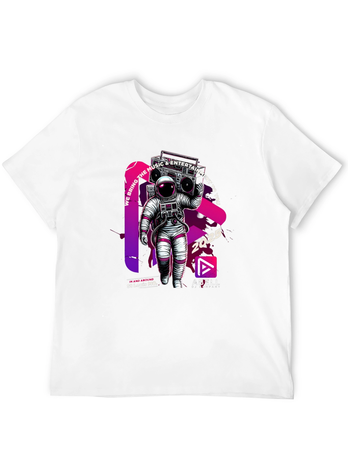 Black Astronaut Music T-Shirt - We Bring the Music view 12