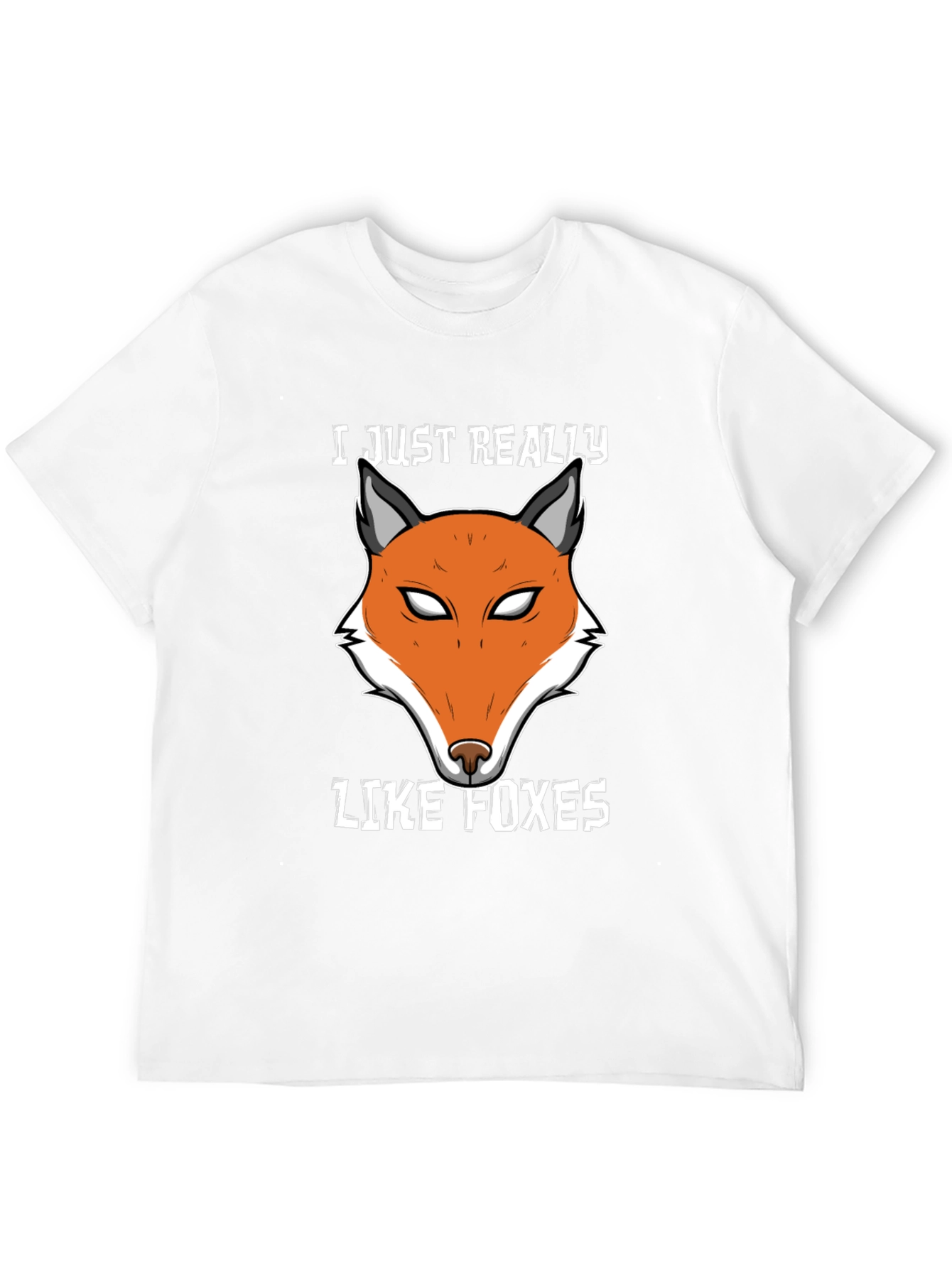 Black Fox Lover T-Shirt | Cute Fox Face Design view 12