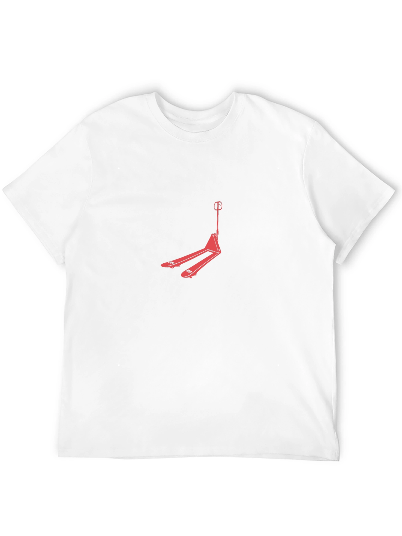 Black Red Pallet Jack Graphic Tee - Black Cotton Comfort view 12