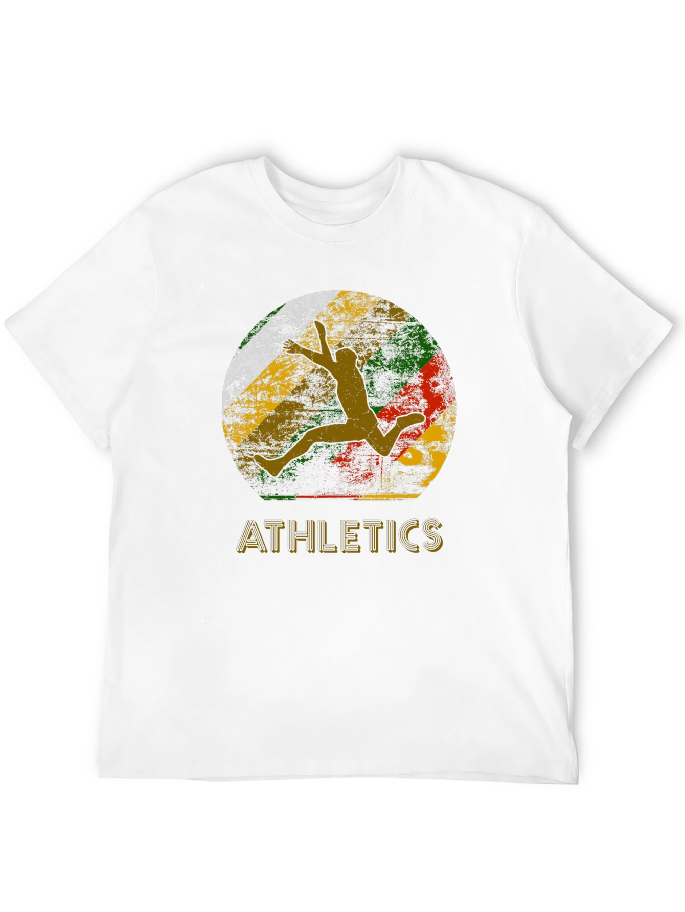Black Retro Athletics Graphic Tee - Vintage Runner Design view 12