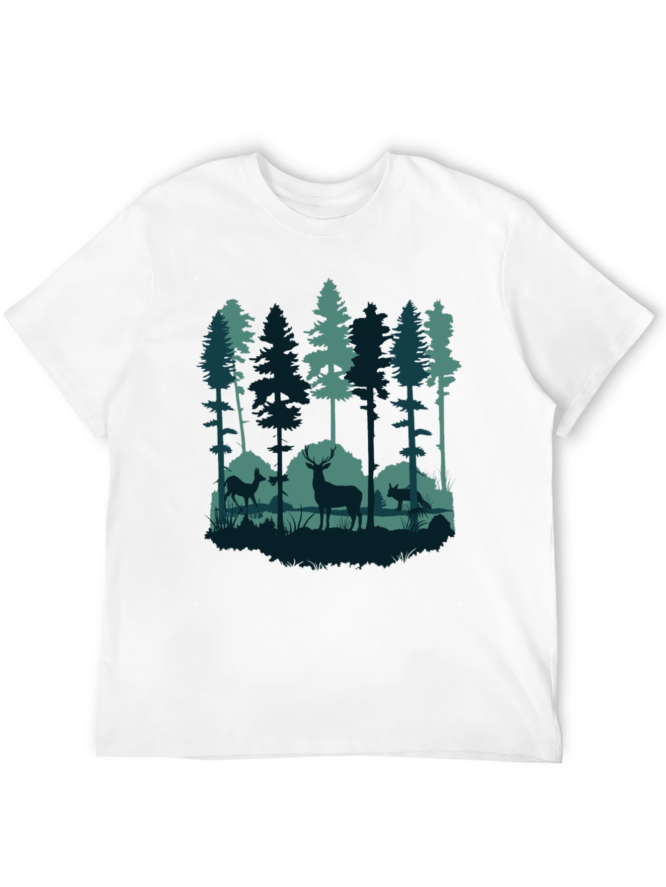 Black Nature Scene T-Shirt view 12