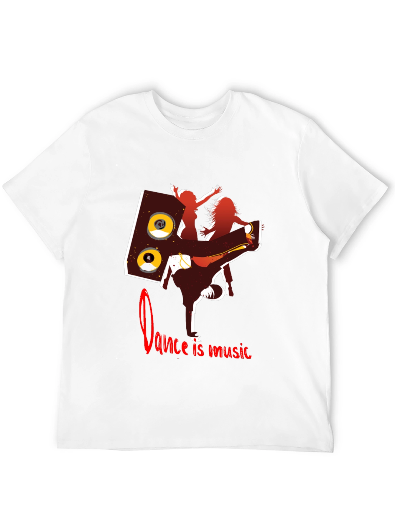 Black Dance is Music Graphic Tee view 12